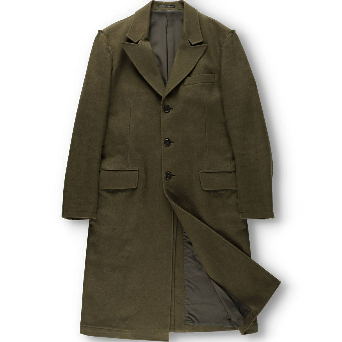 yohji yamamoto/ヨウジヤマモト POUR HOMME ウール チェスターコート