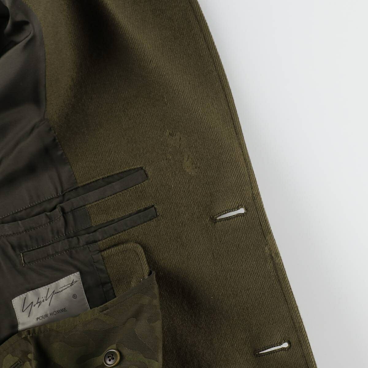 yohji yamamoto/ヨウジヤマモト POUR HOMME ウール チェスターコート