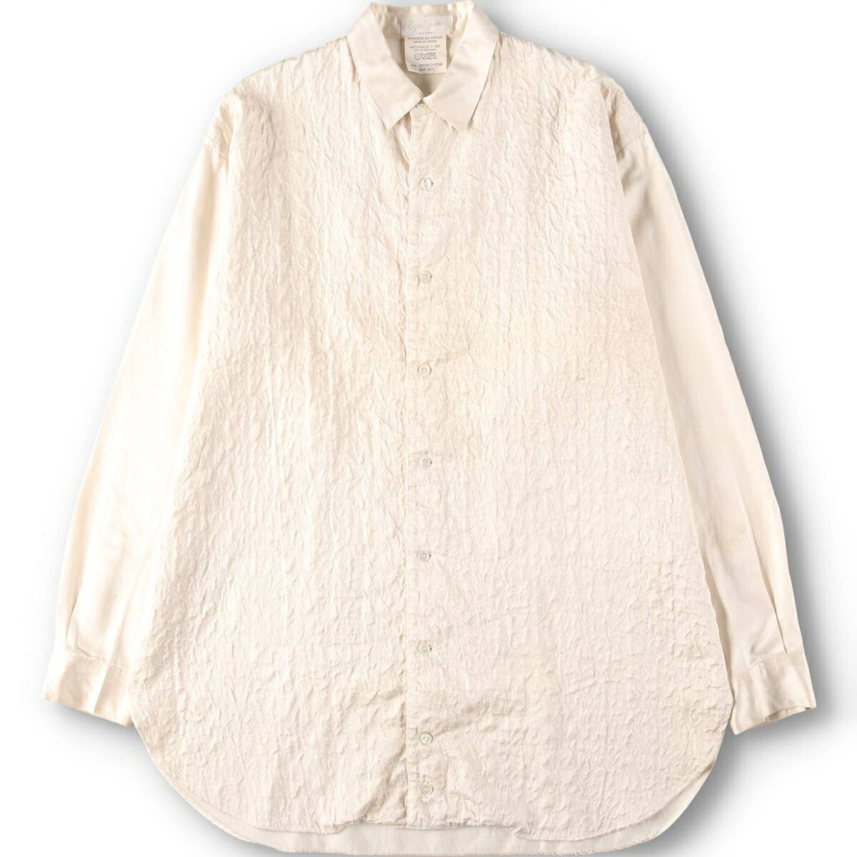 yohji yamamoto/ヨウジヤマモト POUR HOMME プールオム 長袖 コットンシャツ