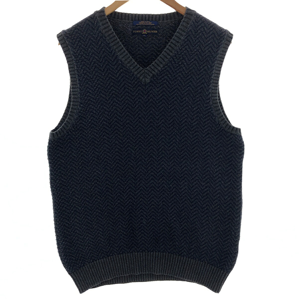 TOMMY HILFIGER/トミーヒルフィガー Vネック コットンニットベスト