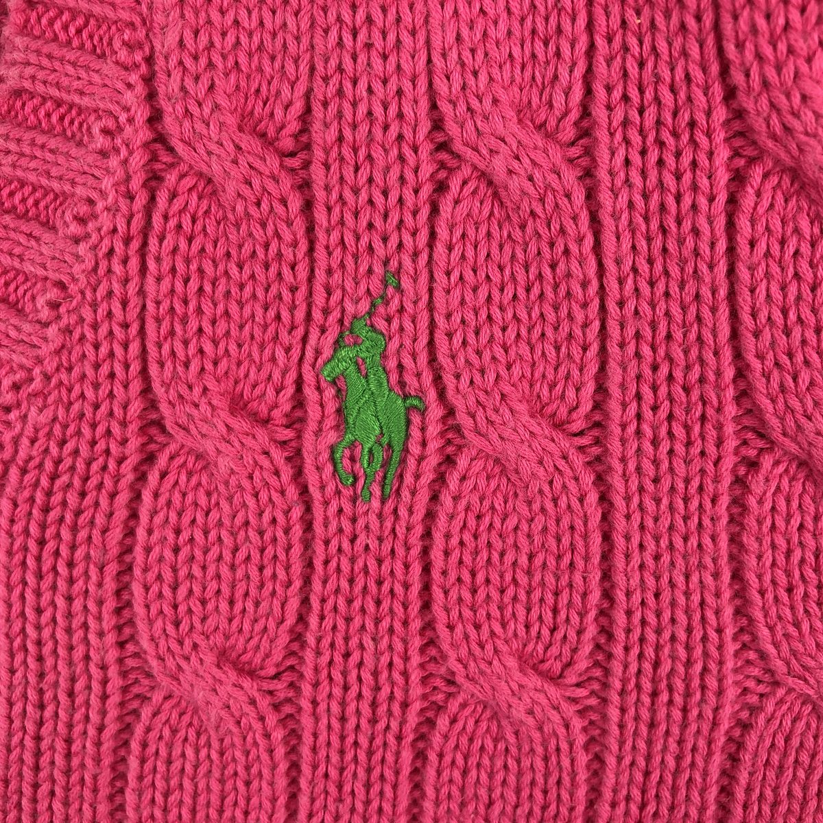Ralph Lauren/ラルフローレン Vネック コットンニットセーター