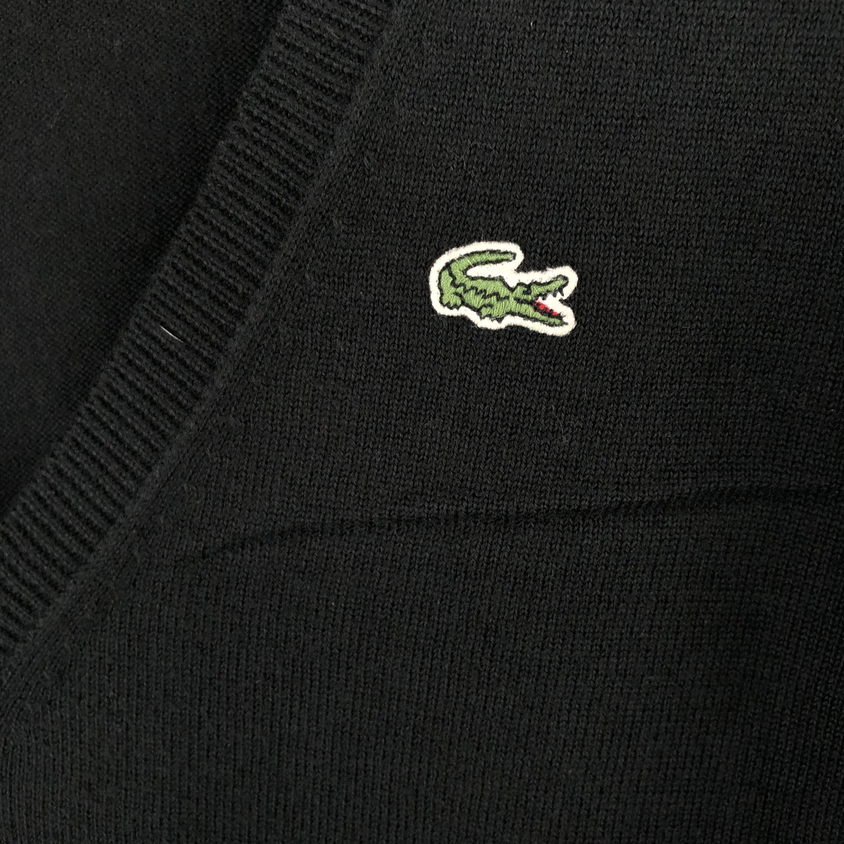 LACOSTE/ラコステ Vネック コットンニットセーター