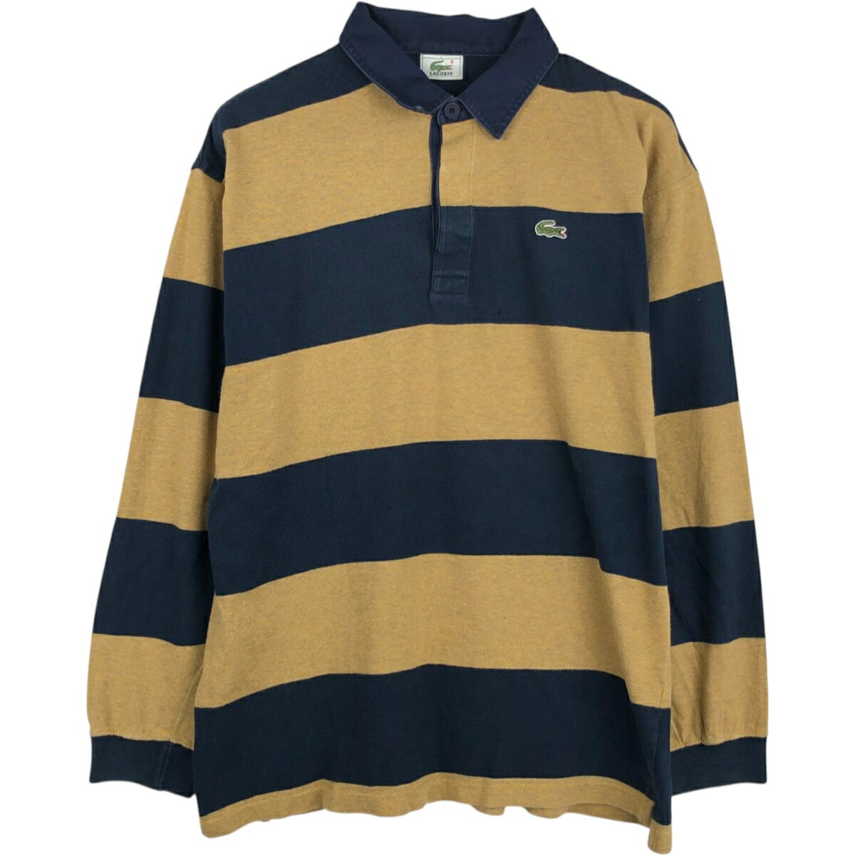 LACOSTE/ラコステ 長袖 ボーダー ポロシャツ