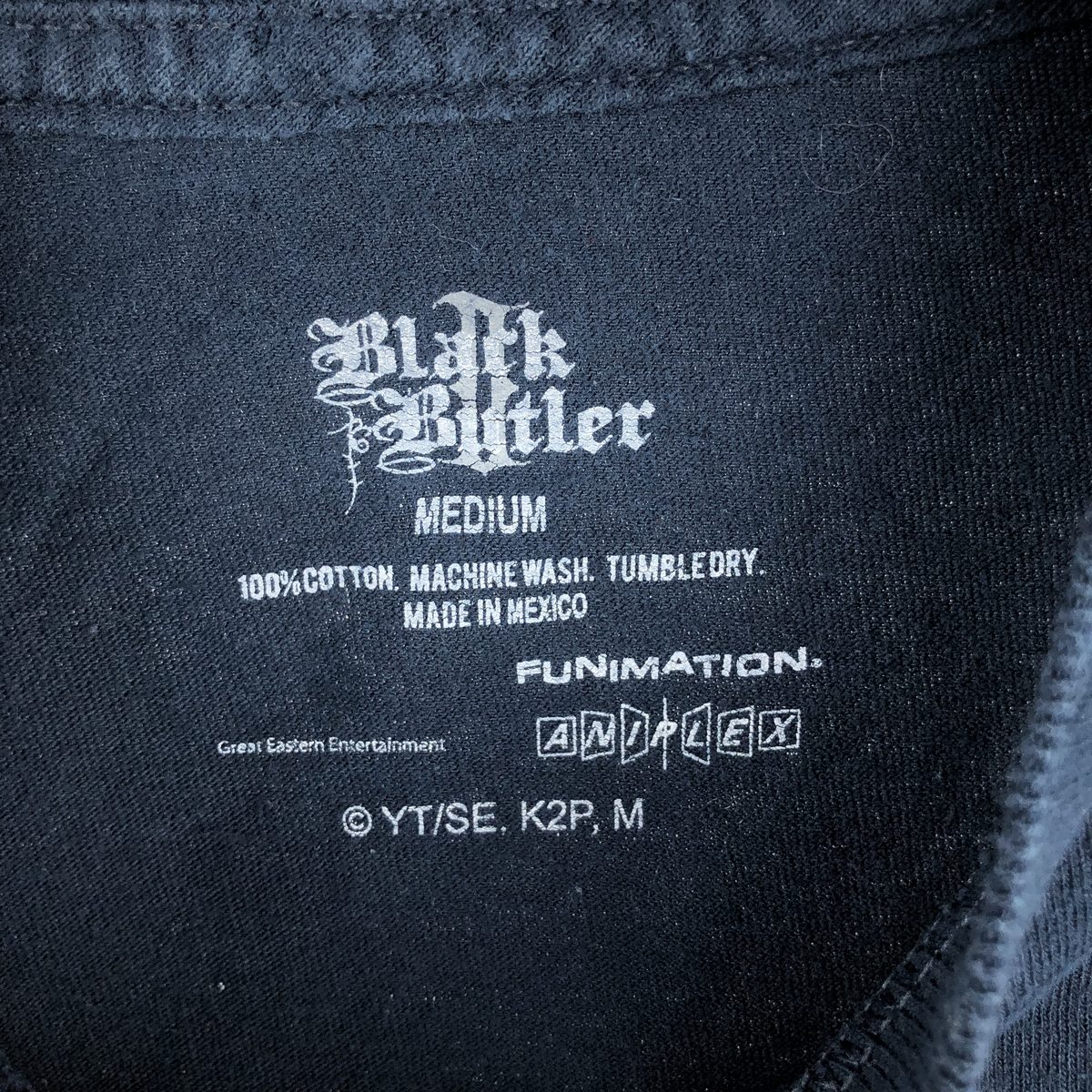 BLACK BUTLER 黒執事 セバスチャン アニメ キャラクタープリントTシャツ