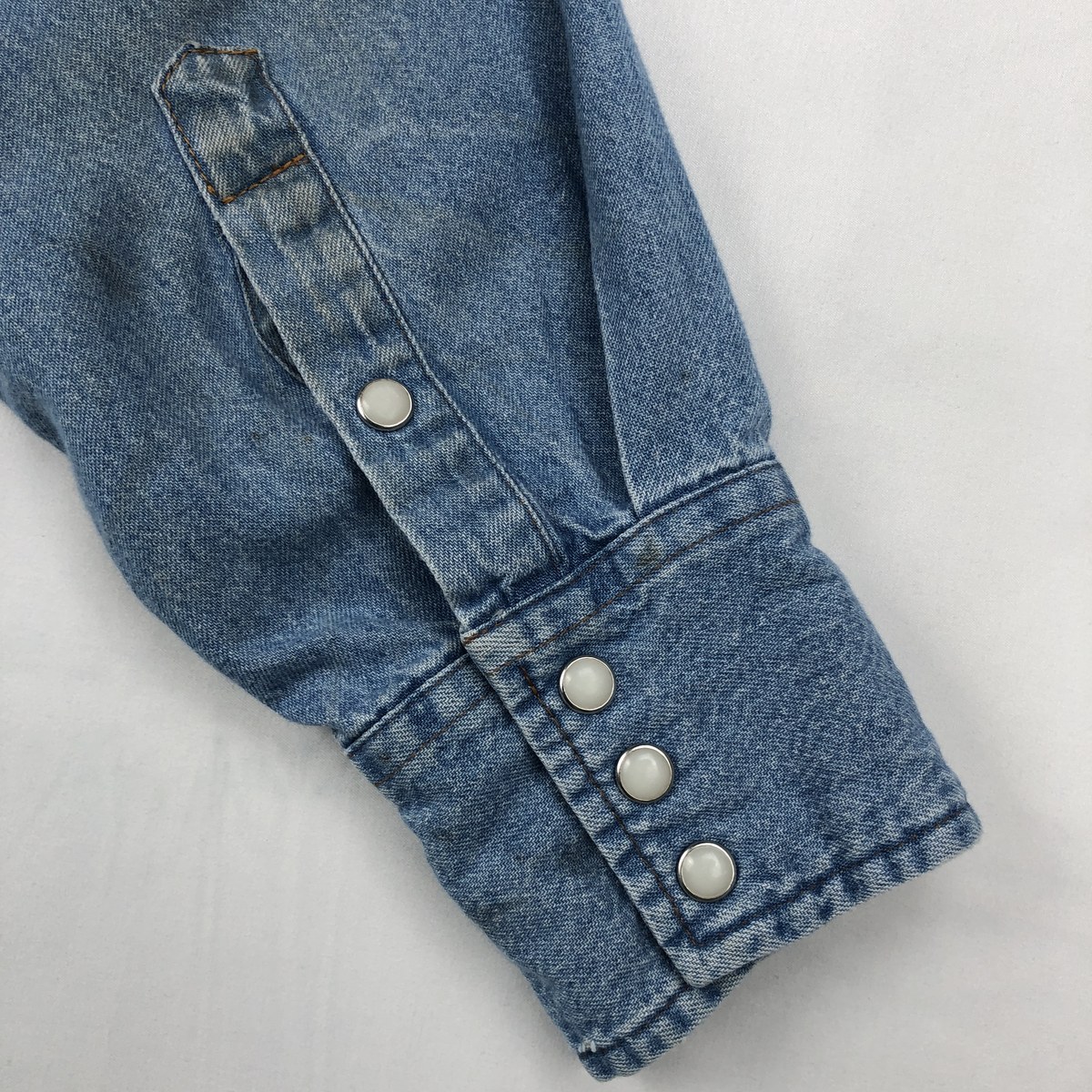 Wrangler/ラングラー 長袖 デニムウエスタンシャツ