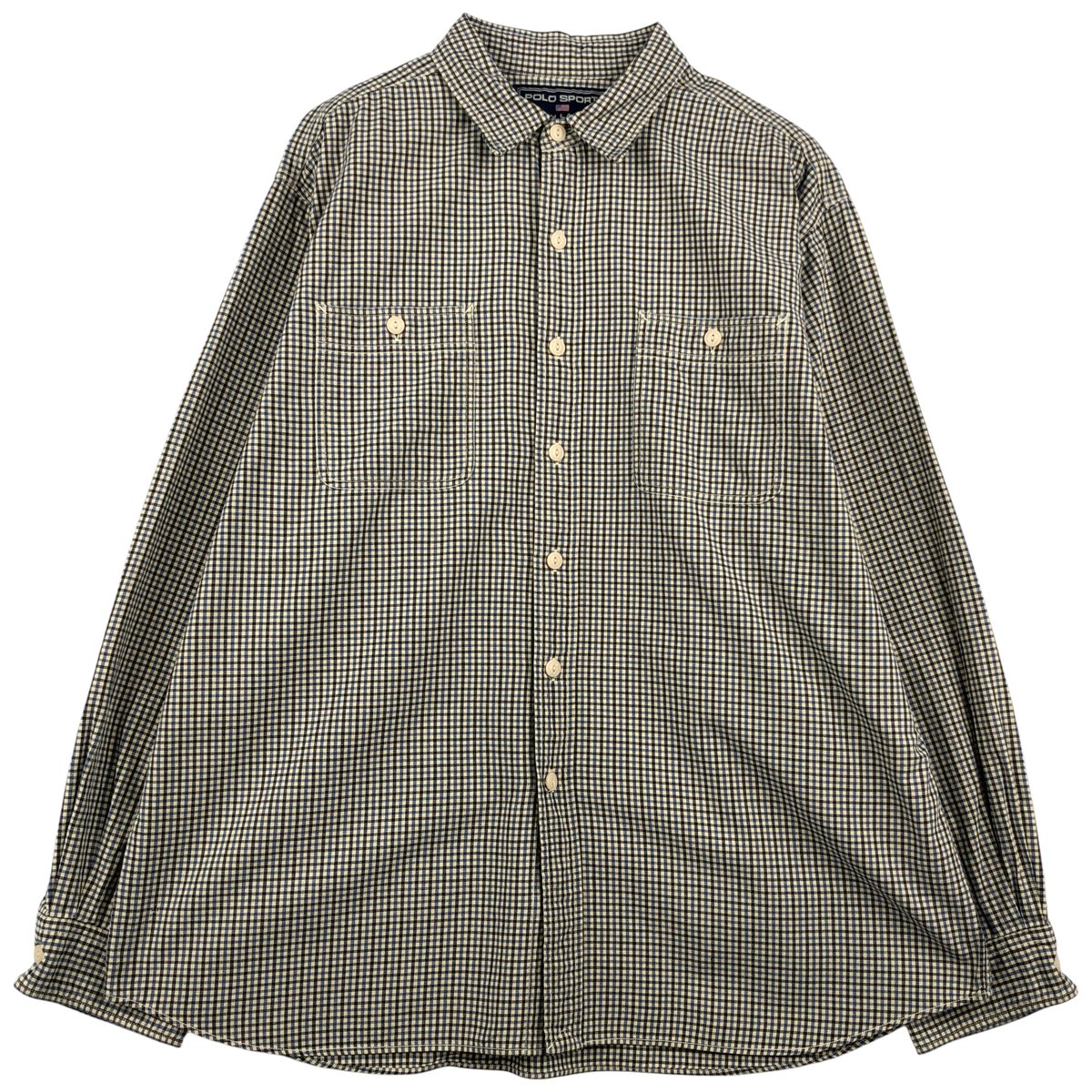 Ralph Lauren/ラルフローレン POLO SPORT ポロスポーツ 長袖 コットンチェックシャツ