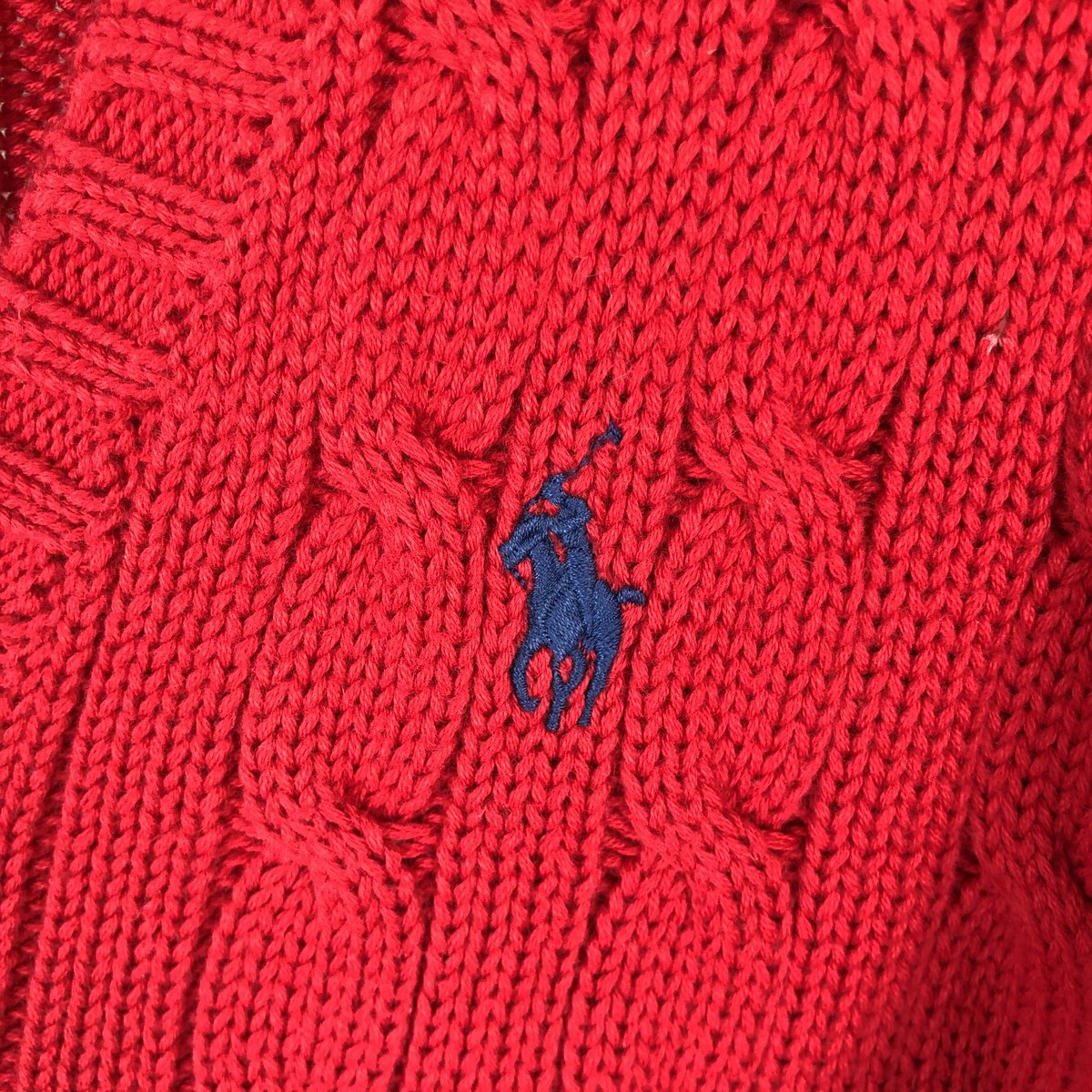 Ralph Lauren/ラルフローレン RALPH LAUREN SPORT Vネック コットンニットセーター