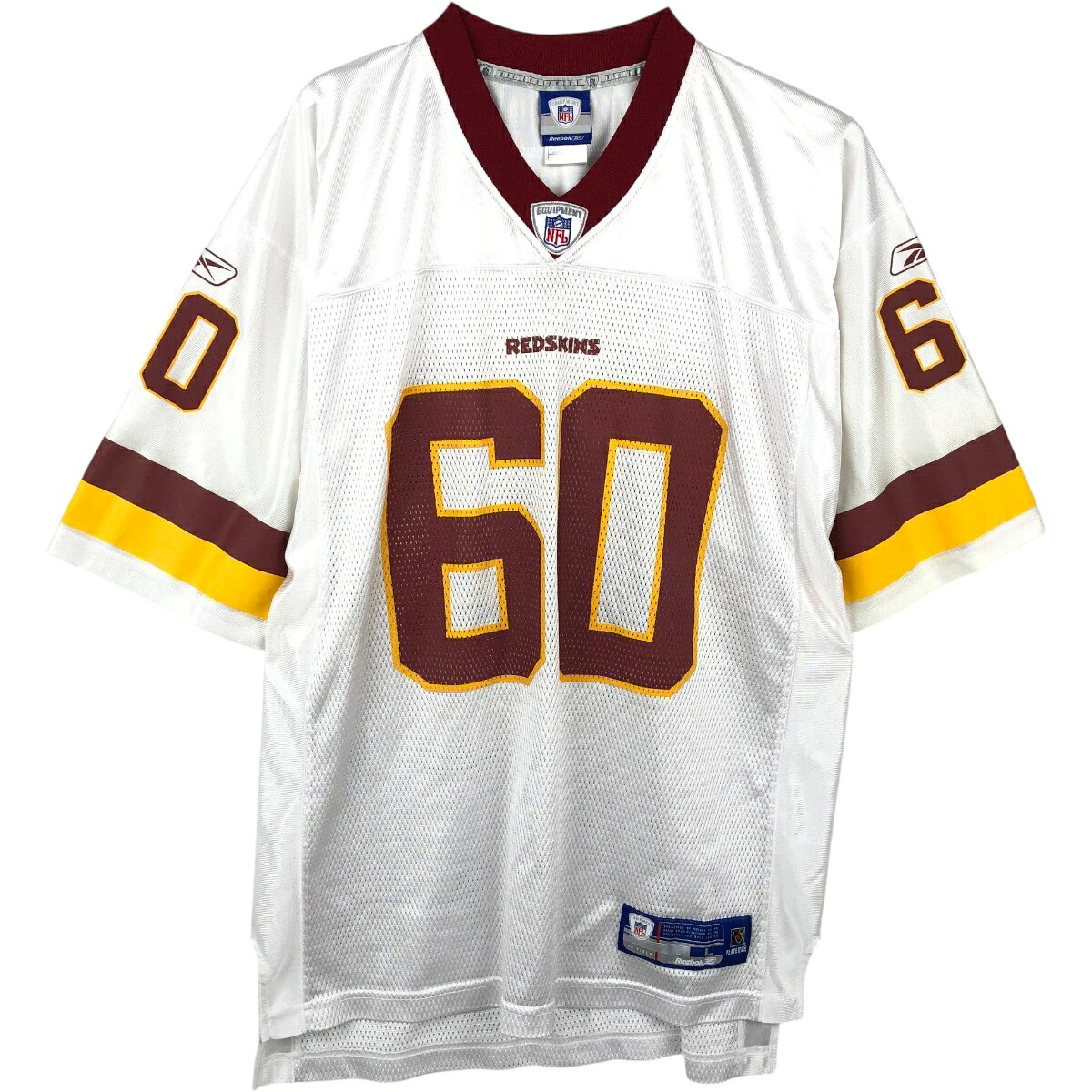 Reebok/リーボック NFL WASHINGTON REDSKINS ワシントンレッドスキンズ フットボール七分袖Tシャツ