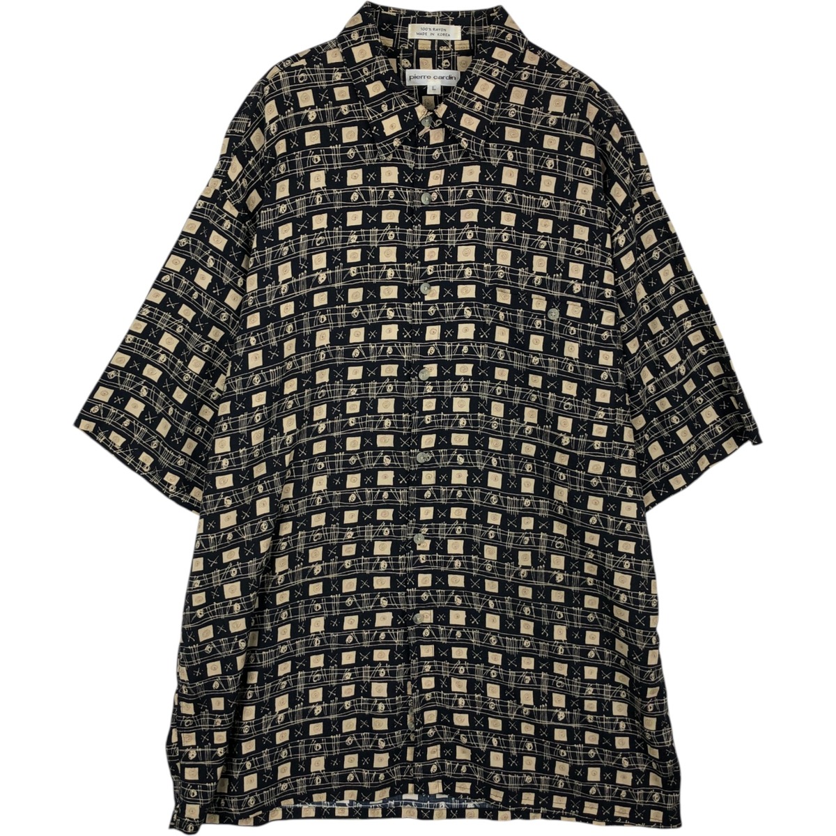 Pierre Cardin/ピエールカルダン 半袖 レーヨンシャツ
