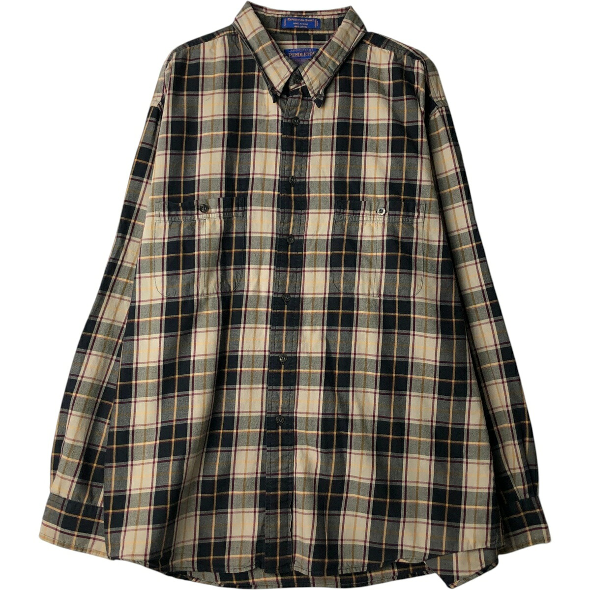 PENDLETON/ペンドルトン 長袖 ボタンダウン ライトネルチェックシャツ