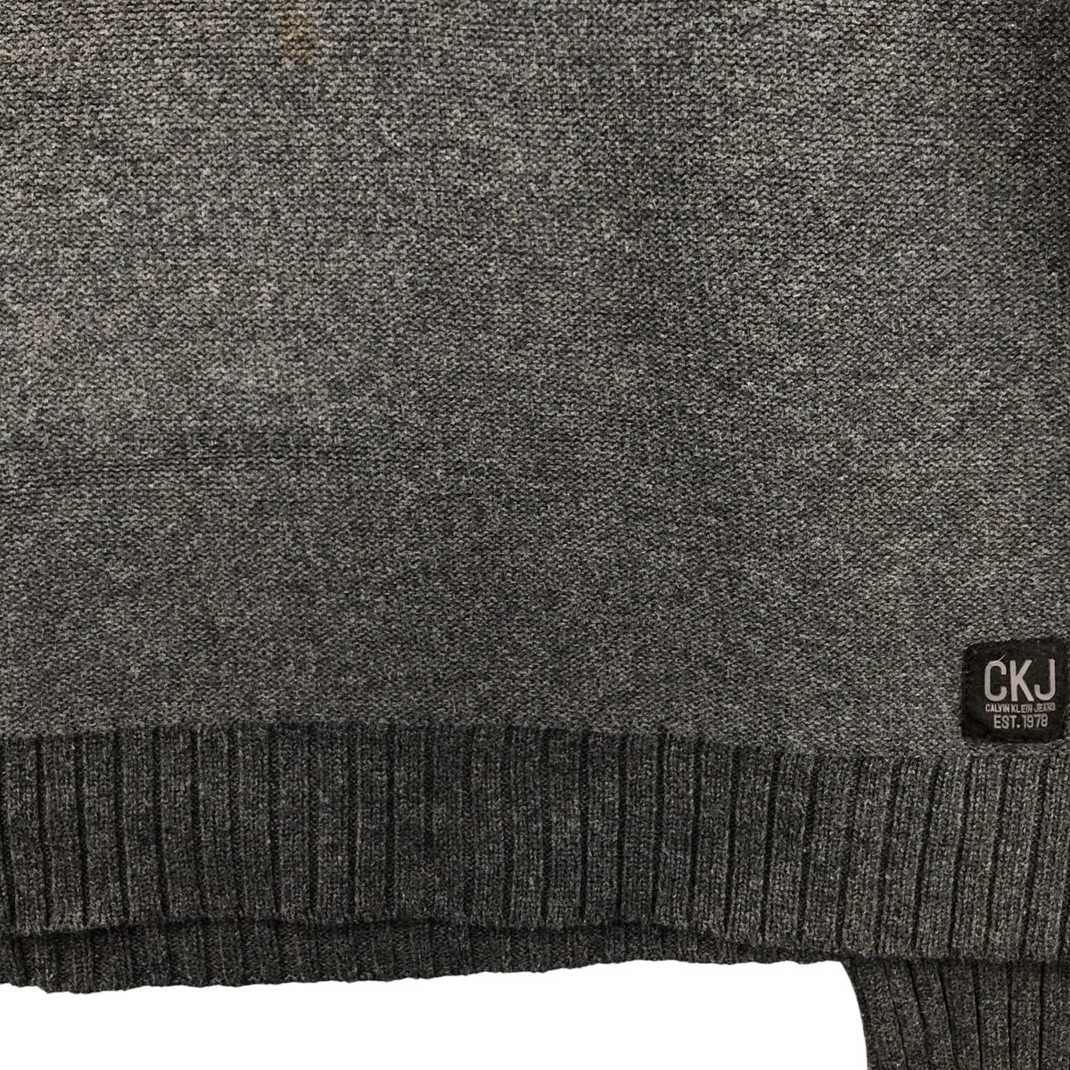 Calvin klein/カルバンクライン JEANS コットンニットハーフジップセーター