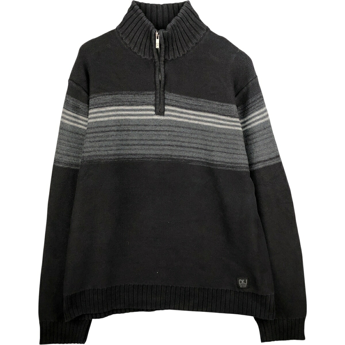 Calvin klein/カルバンクライン JEANS コットンニットハーフジップセーター