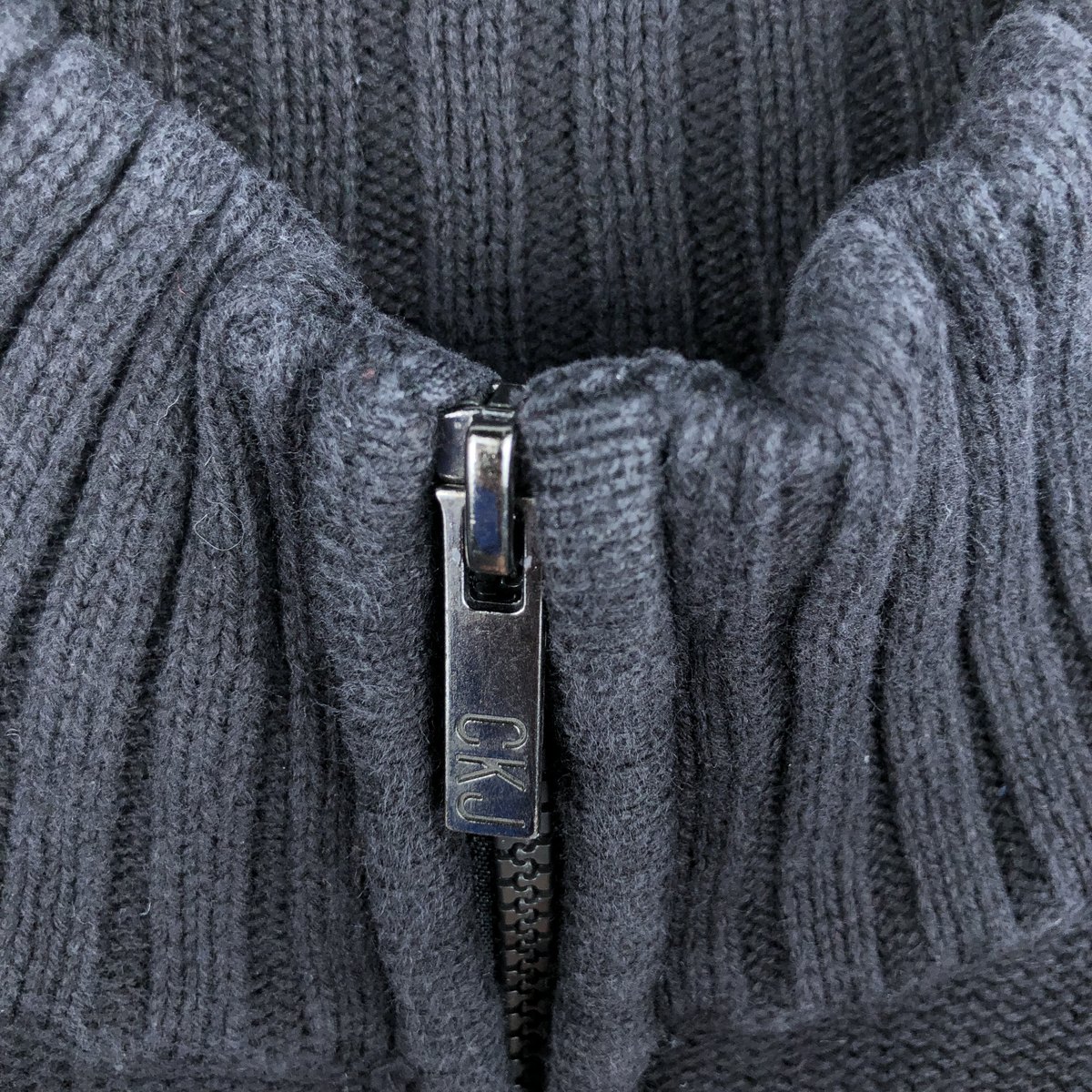 Calvin klein/カルバンクライン JEANS コットンニットハーフジップセーター