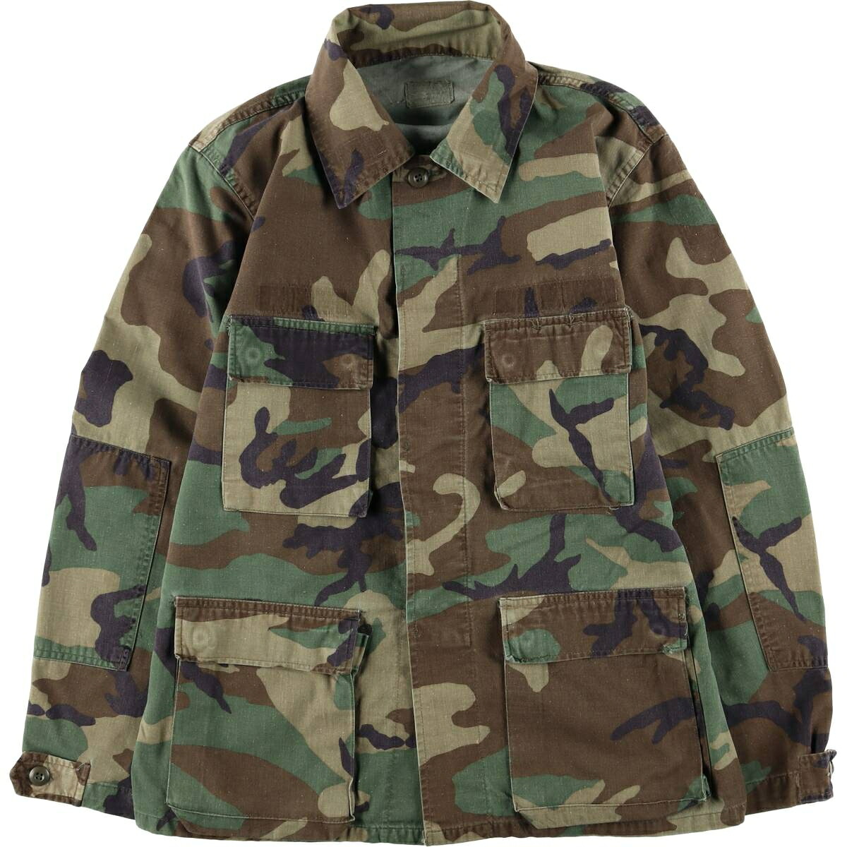 COAT COMBAT CAMOUFLAGE WOODLAND PATTERN B.D.U ミリタリージャケット