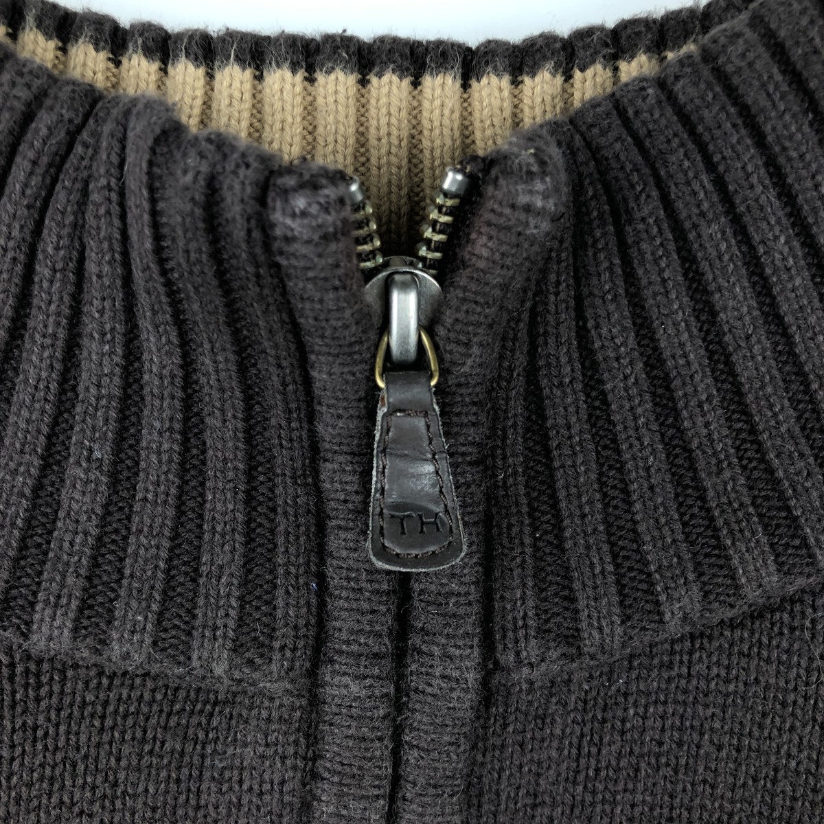 TOMMY HILFIGER/トミーヒルフィガー コットンニットハーフジップセーター