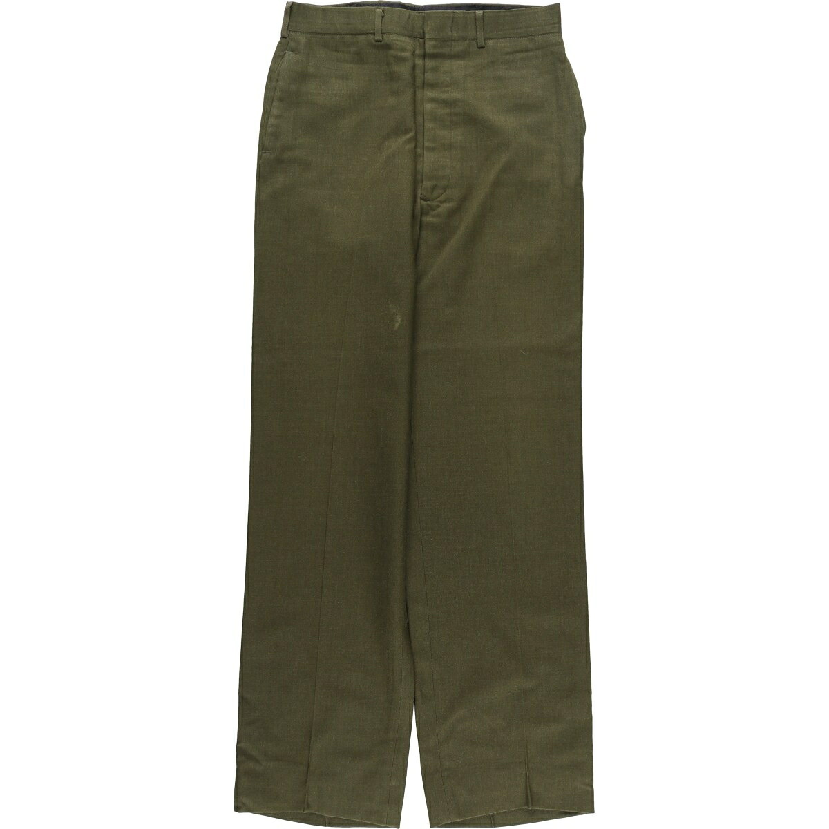 TROUSERS, MEN'S, WOOL, SERGE, GREEN, ミリタリー ウールパンツ トラウザーズ