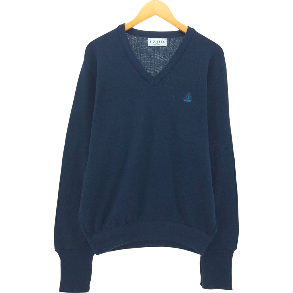 IZOD Vネック アクリルニットセーター