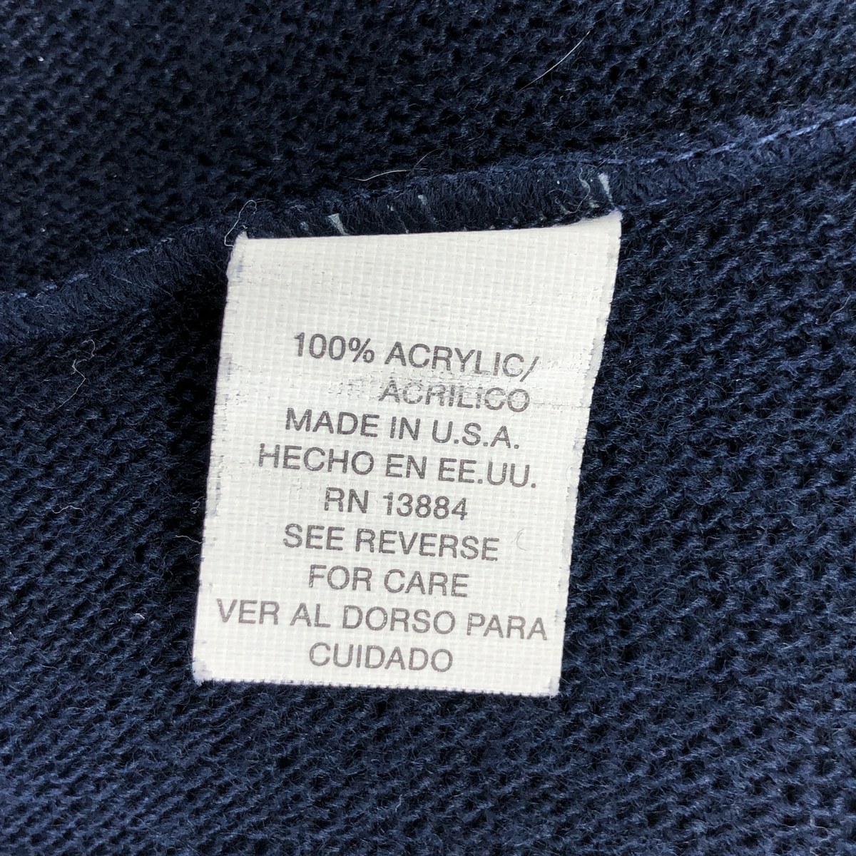 IZOD Vネック アクリルニットセーター