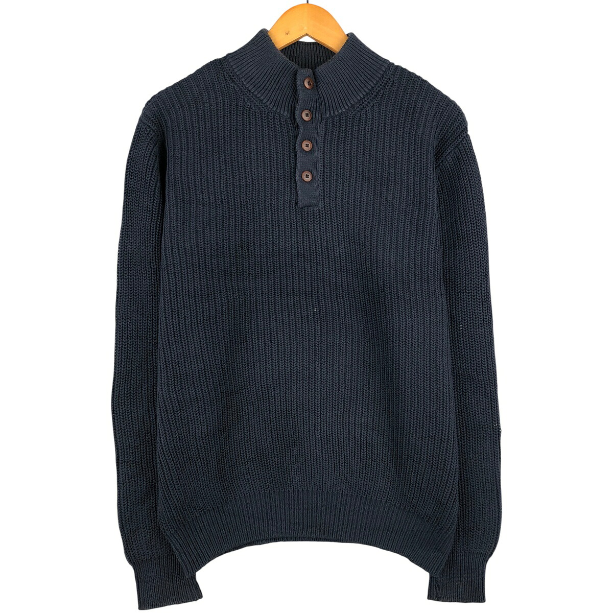 L.L.Bean/エルエルビーン コットンニットハーフボタンセーター