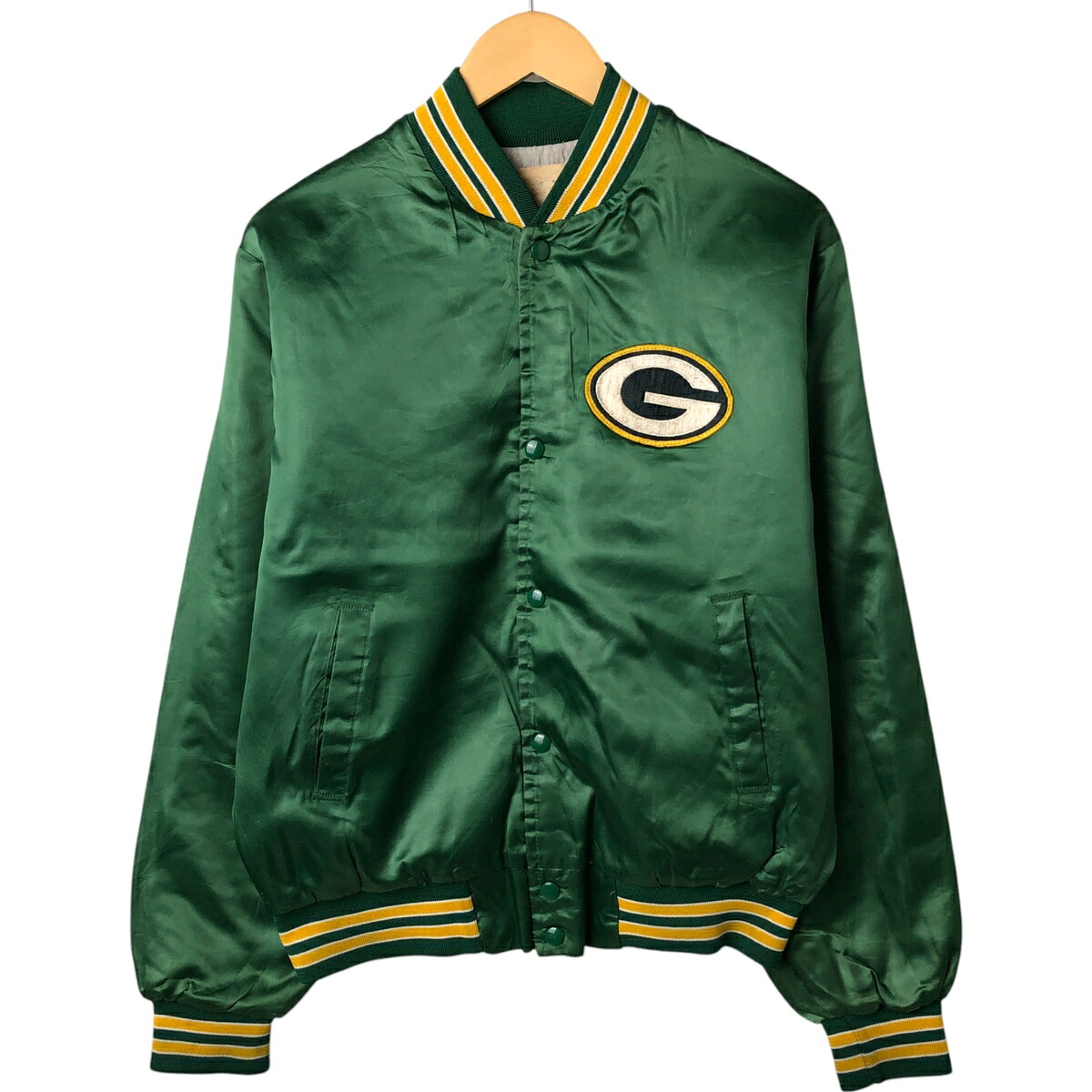 NFL GREEN BAY  PACKERS グリーンベイパッカーズ ナイロンスタジャン アワードジャケット バーシティジャケット