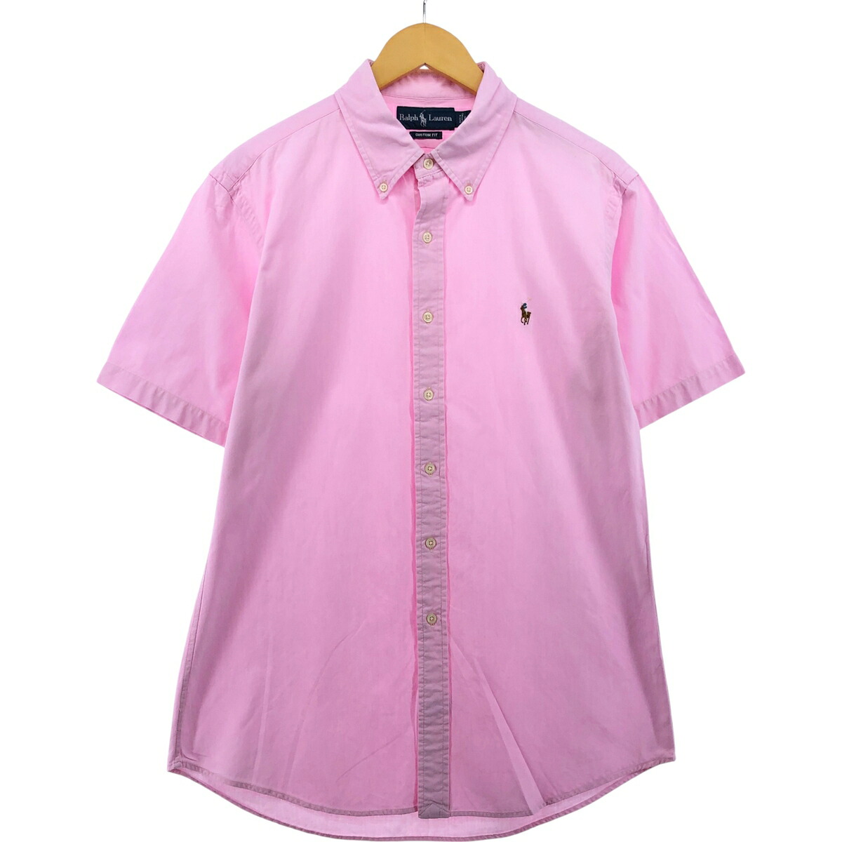 Ralph Lauren/ラルフローレン CUSTOM FIT 半袖 ボタンダウンシャツ