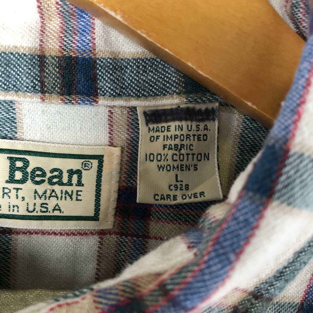 L.L.Bean/エルエルビーン 長袖 ボタンダウン フランネルチェックシャツ