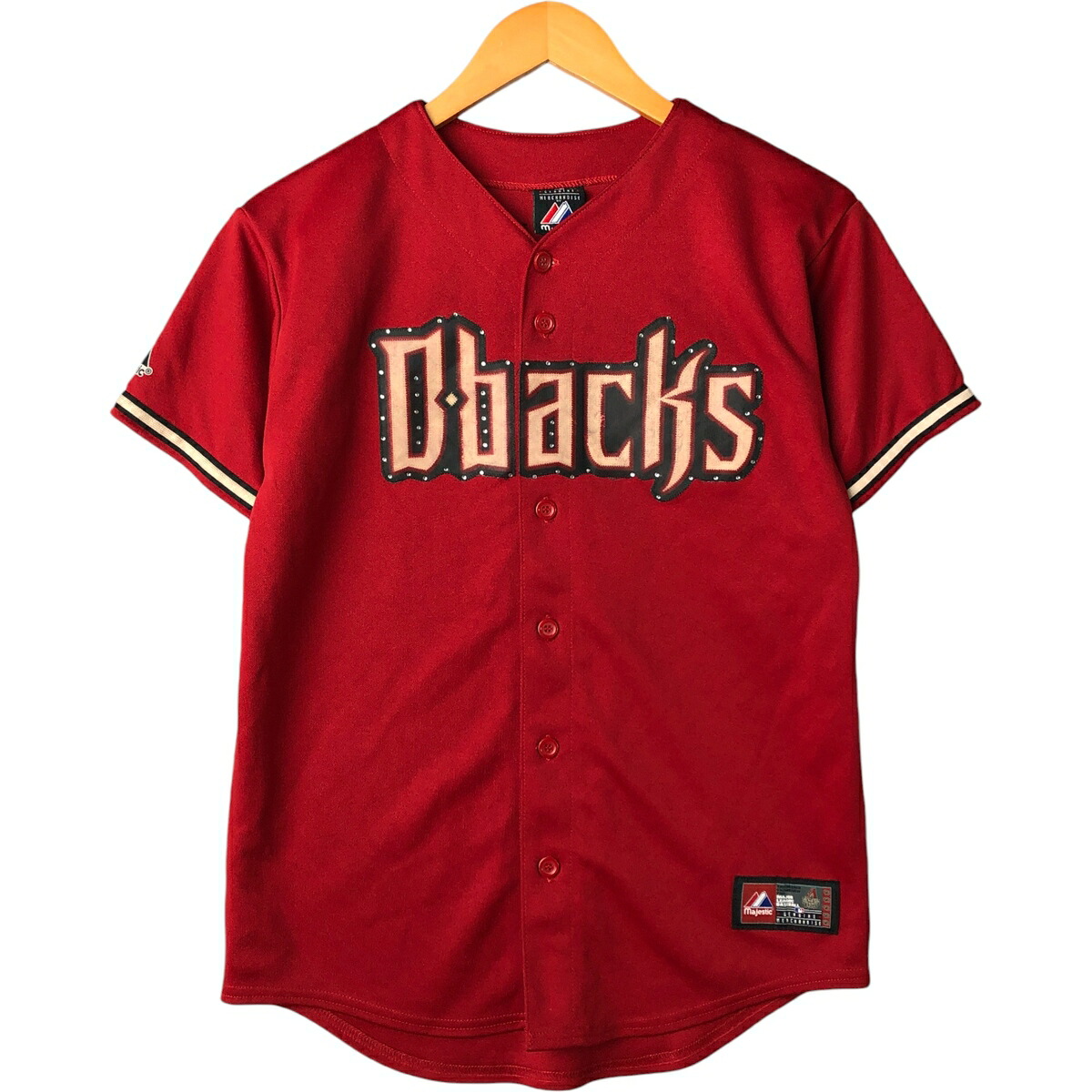 MAJESTIC/マジェスティック MLB ARIZONA DIAMONDBACKS アリゾナダイヤモンドバックス ゲームシャツ ベースボールシャツ