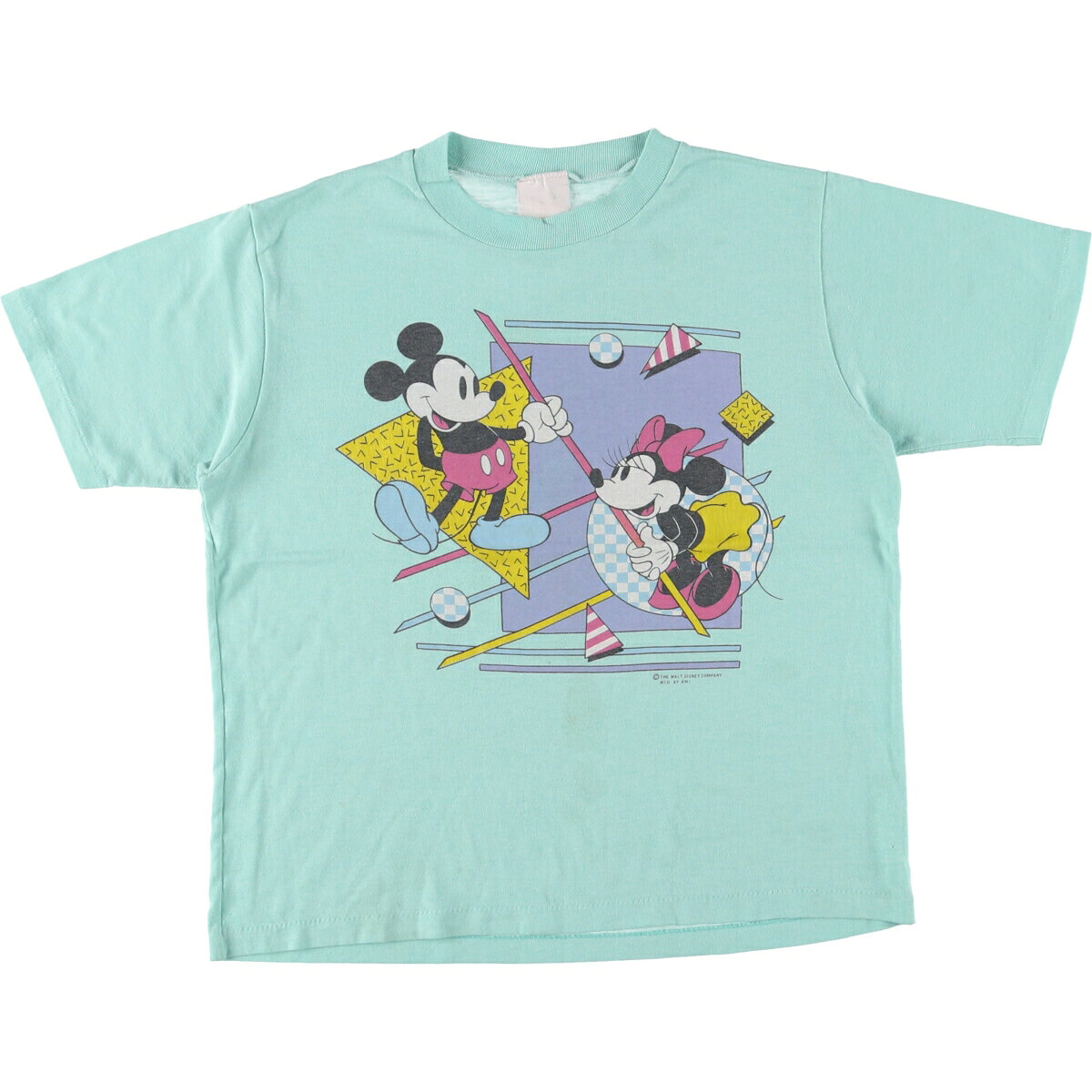 MICKEY MOUSE MINNIE MOUSE ミッキーマウス ミニーマウス キャラクタープリントTシャツ