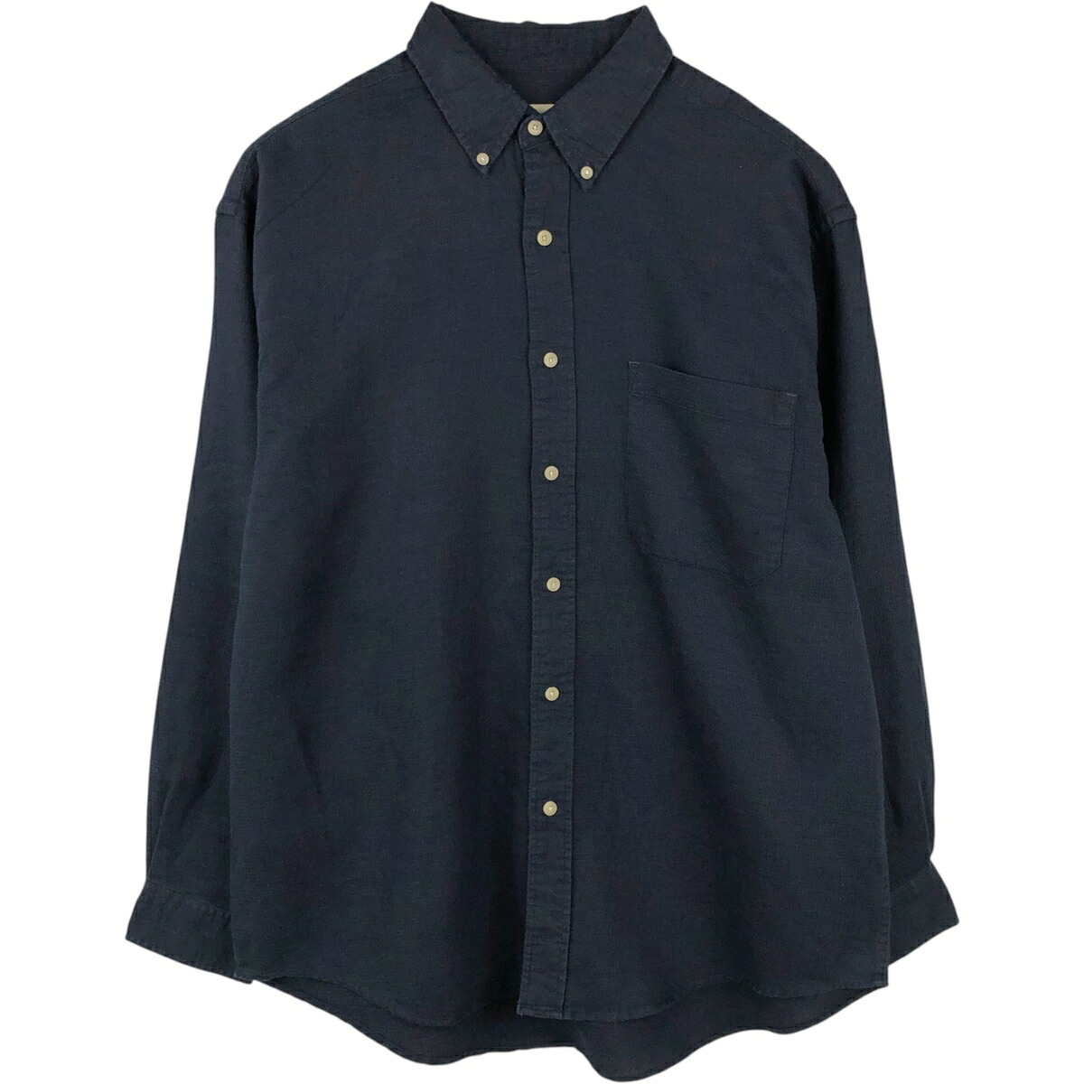 Eddie Bauer/エディーバウアー 長袖 リネン ボタンダウンシャツ