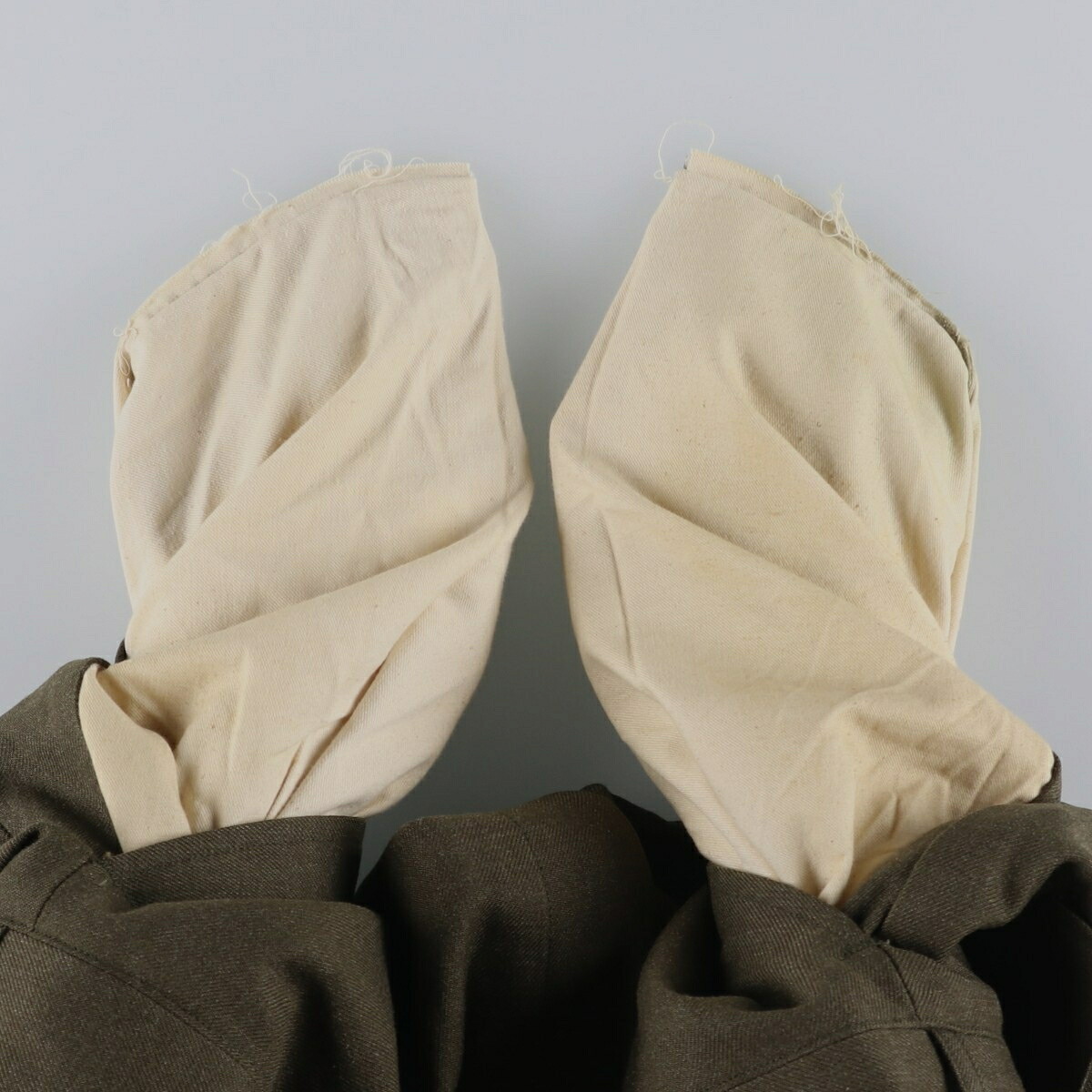 TROUSERS, MEN'S, WOOL, SERGE, GREEN, ミリタリー ウールパンツ トラウザーズ