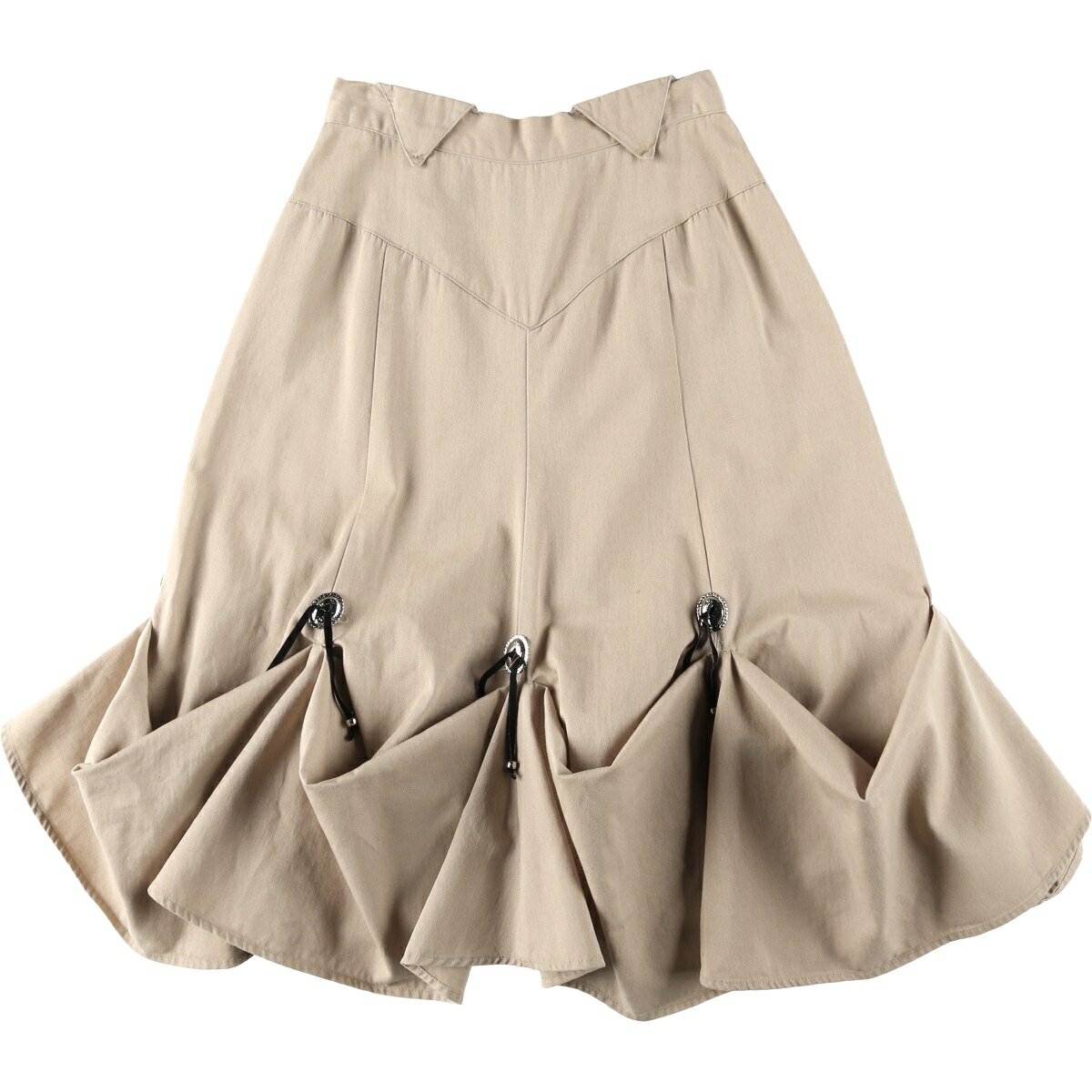 Circle T By Marilyn Lenox コットン ハーフ丈 Aラインスカート