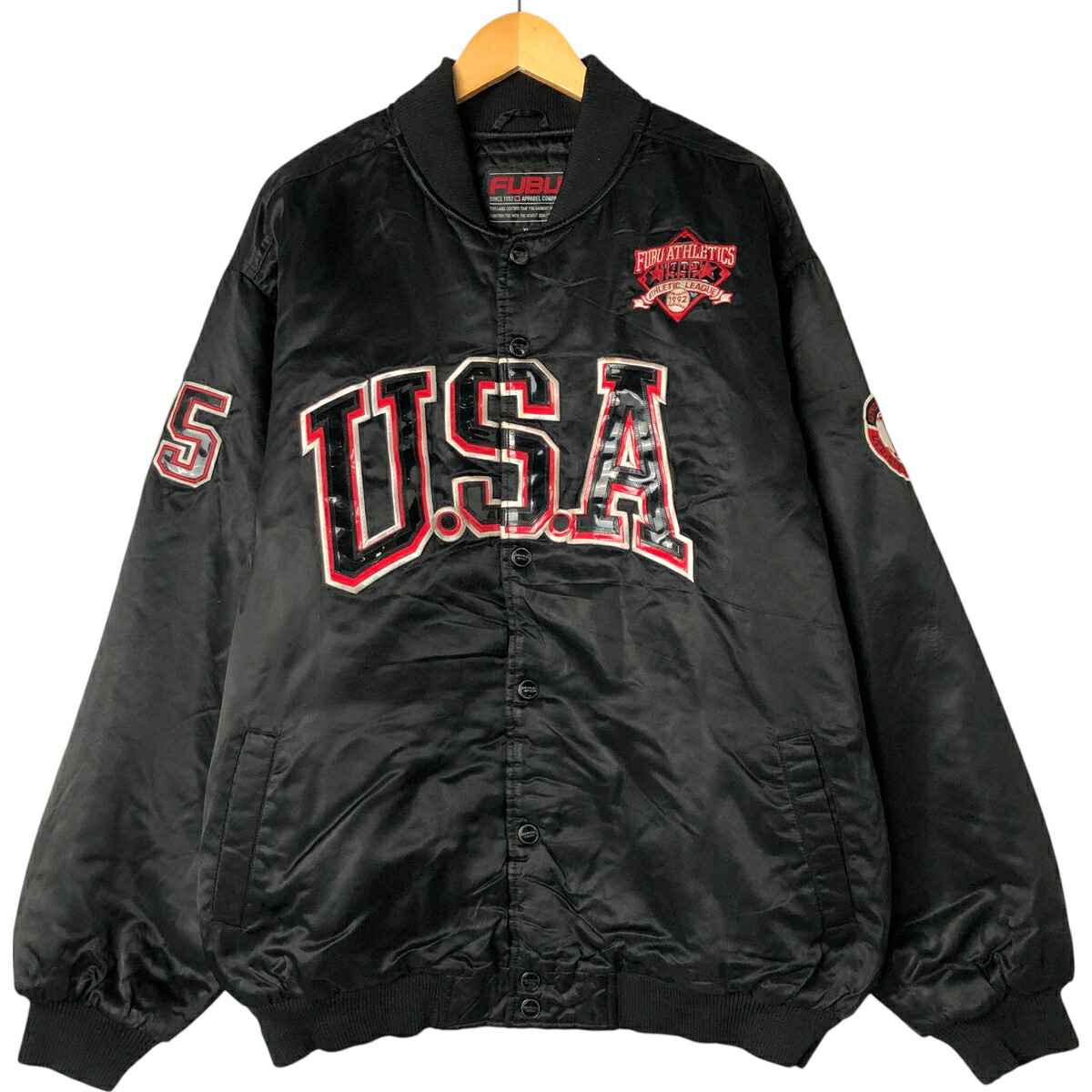 FUBU/フブ ナイロンスタジャン アワードジャケット バーシティジャケット