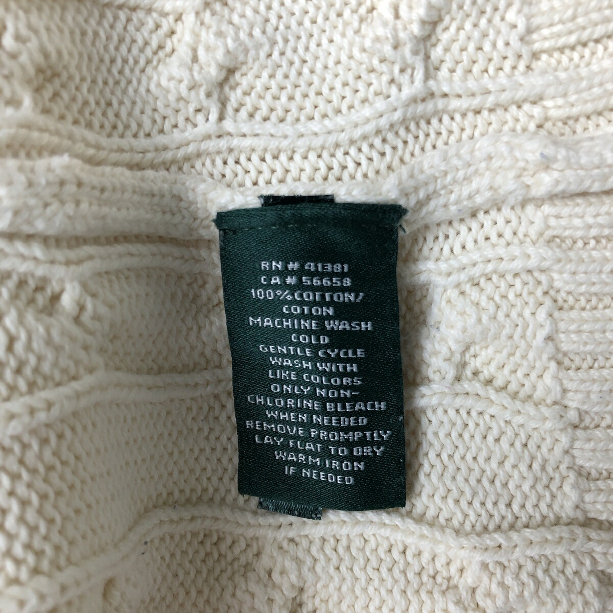 Ralph Lauren/ラルフローレン LAUREN ローレン コットンニットセーター