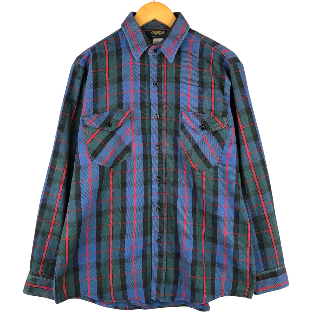 Osh kosh/オシュコシュ 長袖 フランネルチェックシャツ