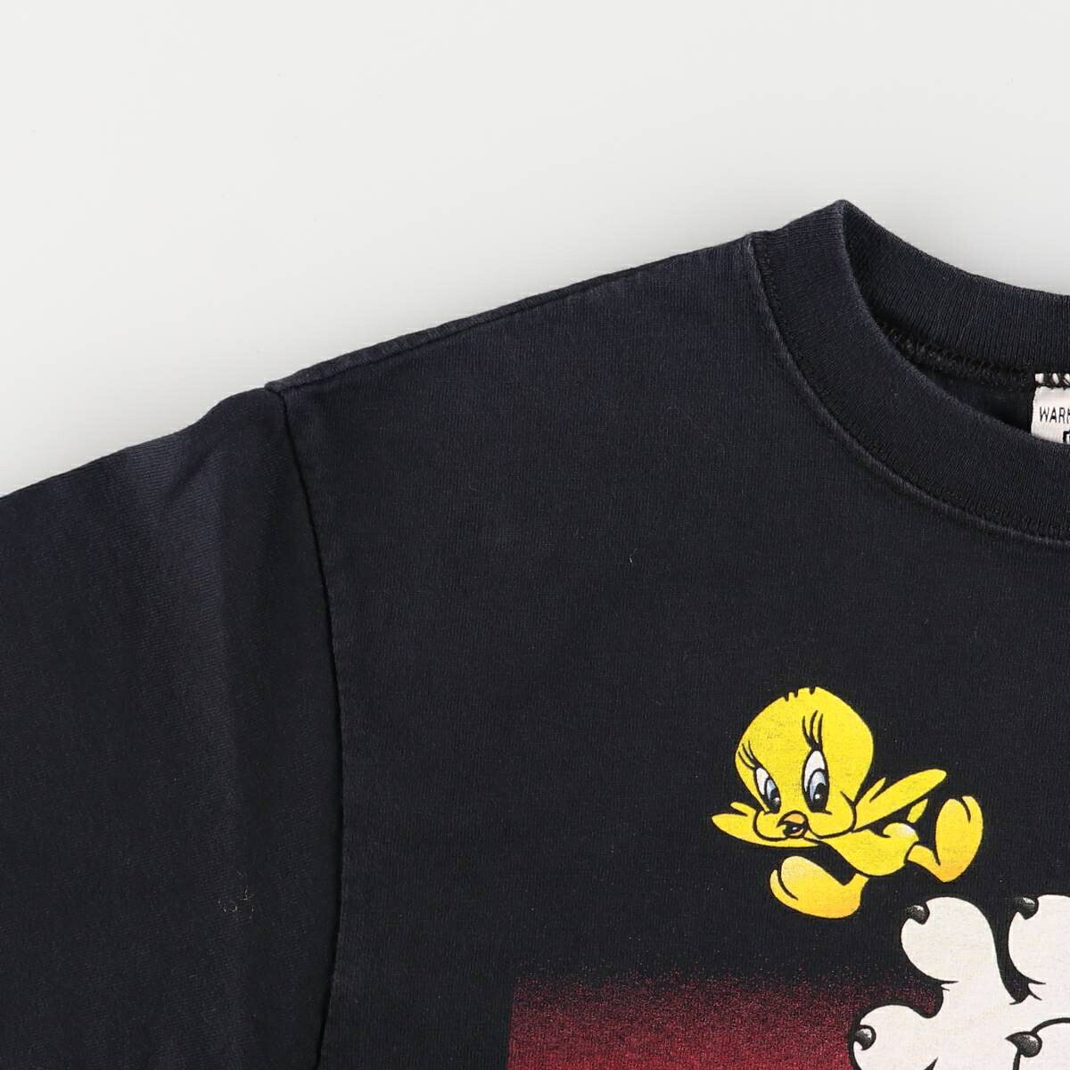 LOONEY TUNES ルーニーテューンズ シルベスターキャット トゥイーティー キャラクタープリントTシャツ