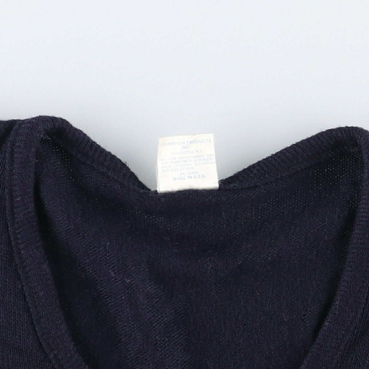 Champion/チャンピオン バータグ Vネック アクリルニットセーター