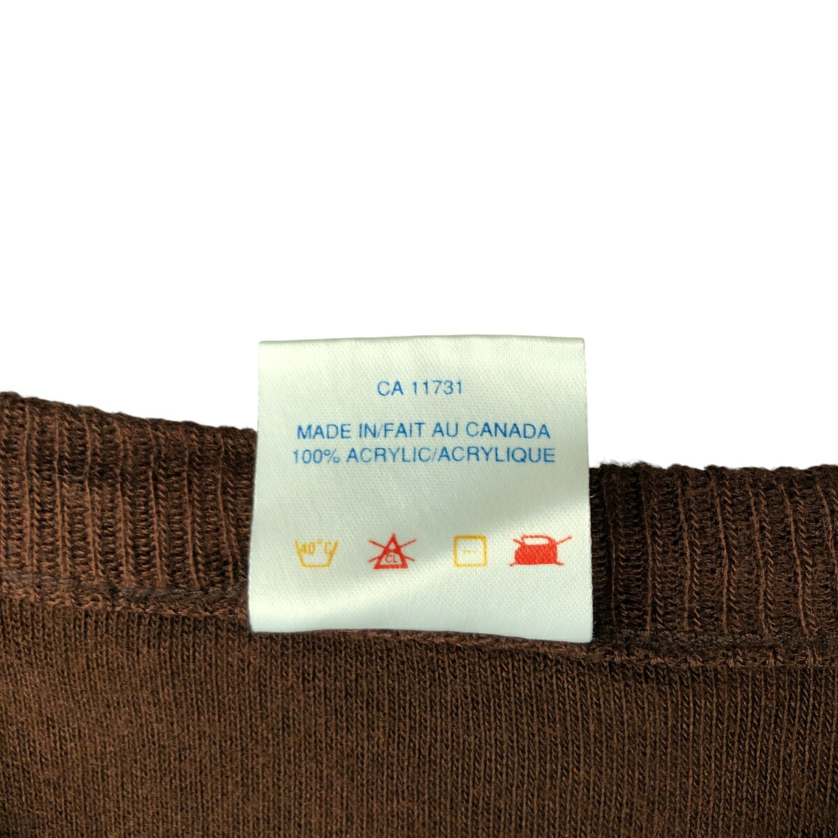 SKY KNITTING Vネック アクリルニットベスト