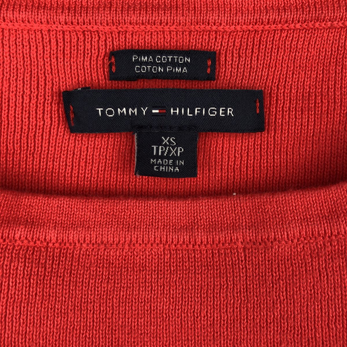 TOMMY HILFIGER/トミーヒルフィガー ピマコットンニットセーター