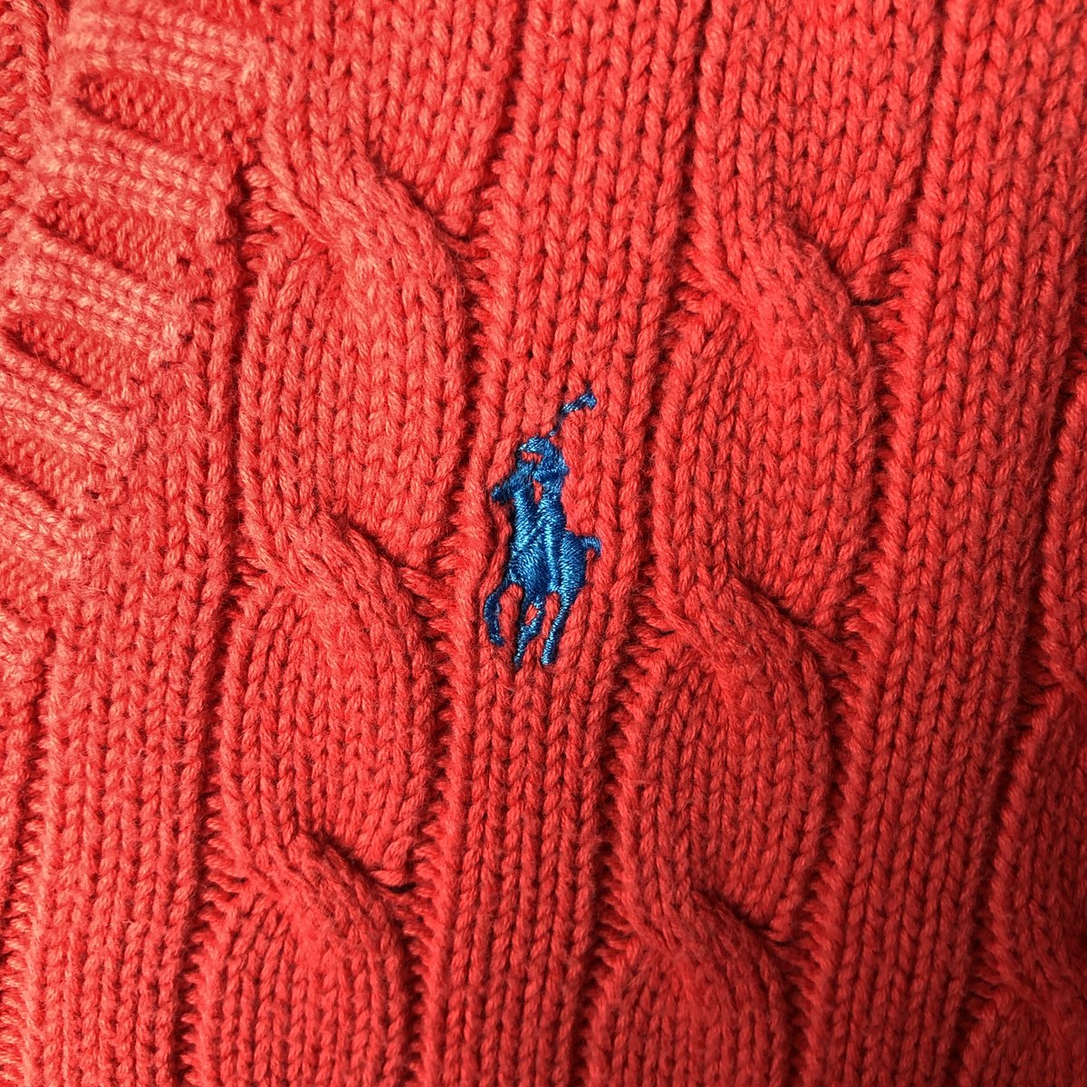 Ralph Lauren/ラルフローレン  RALPH LAUREN SPORT Vネック コットンニットセーター