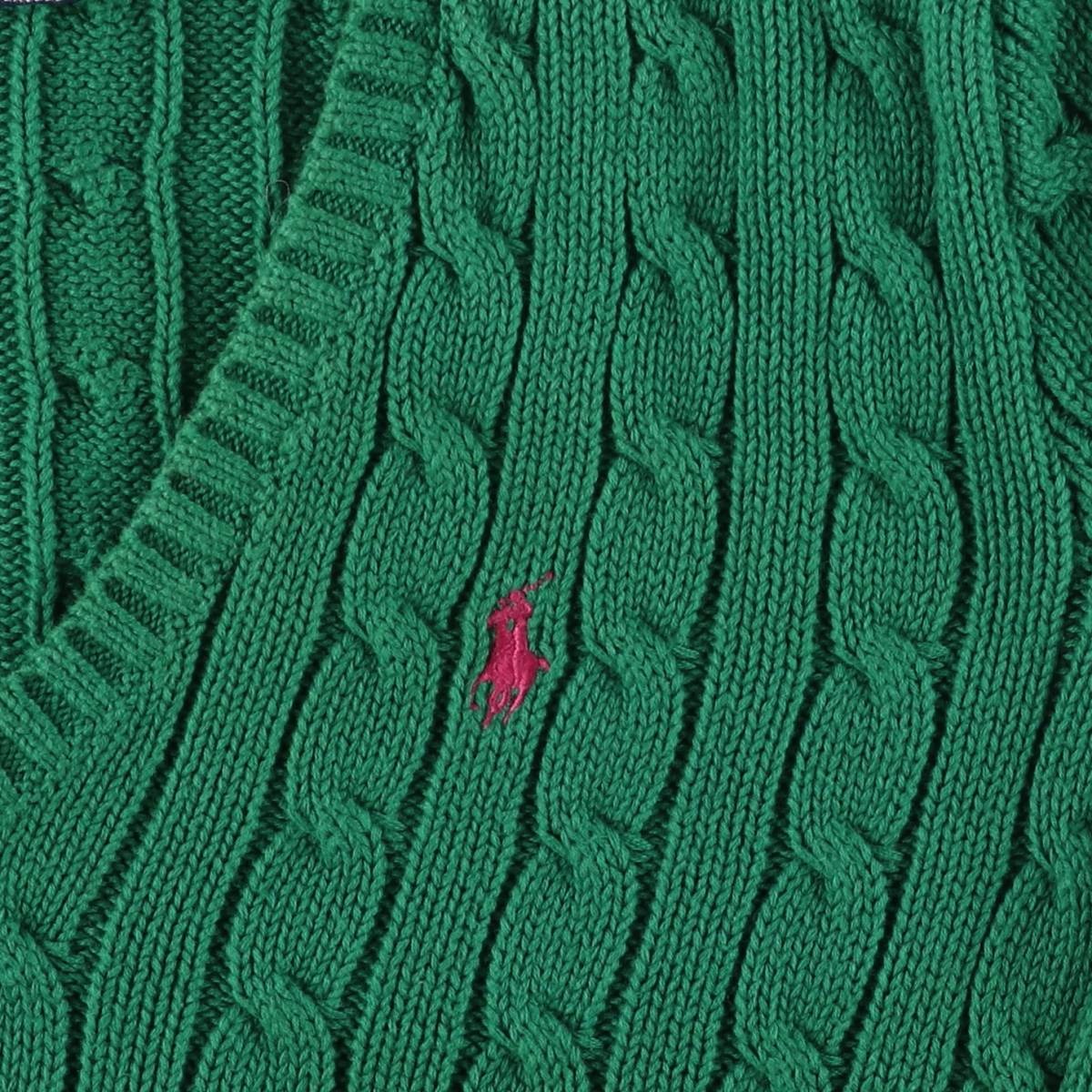 Ralph Lauren/ラルフローレン RALPH LAUREN SPORT Vネック コットンニットセーター