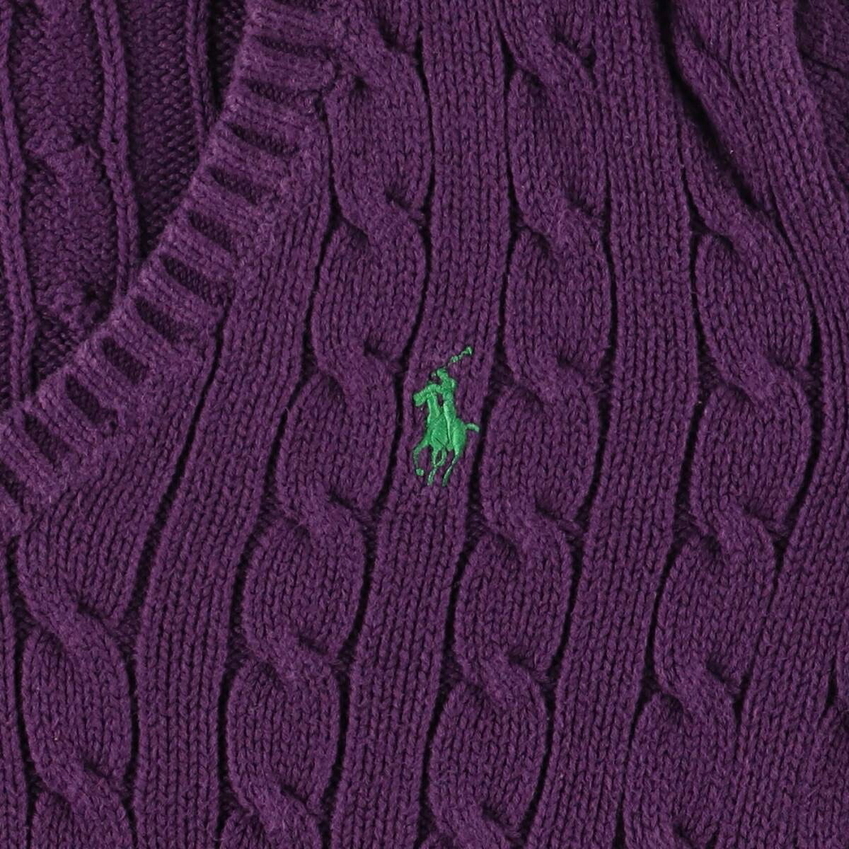 Ralph Lauren/ラルフローレン RALPH LAUREN SPORT Vネック コットンニットセーター