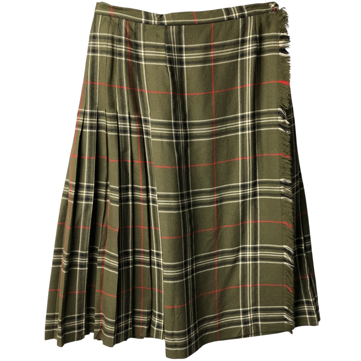 HIGHLAND QUEEN ウール ハーフ丈 ラップ 巻きスカート