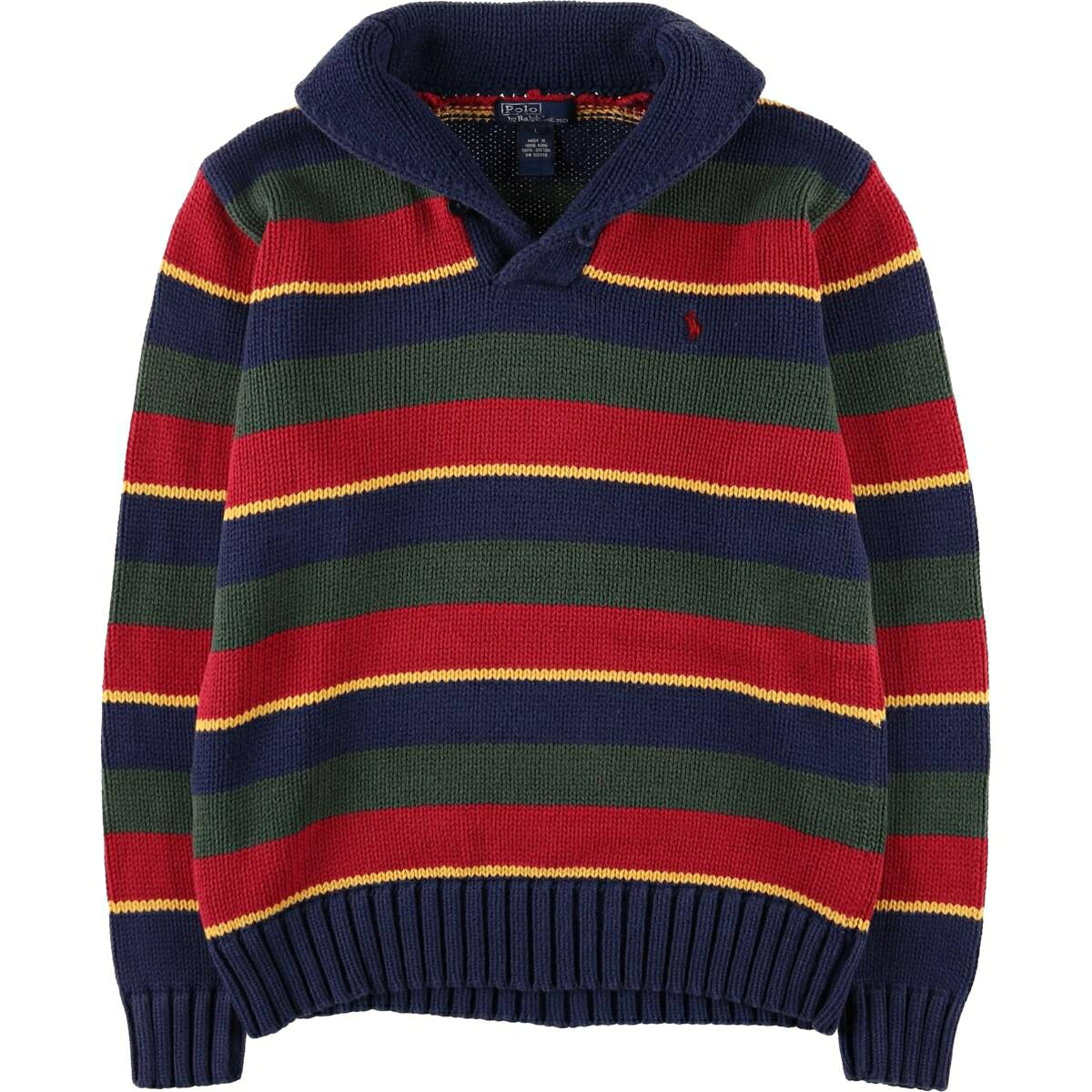 Ralph Lauren/ラルフローレン POLO by Ralph Lauren コットンニットハーフボタンセーター