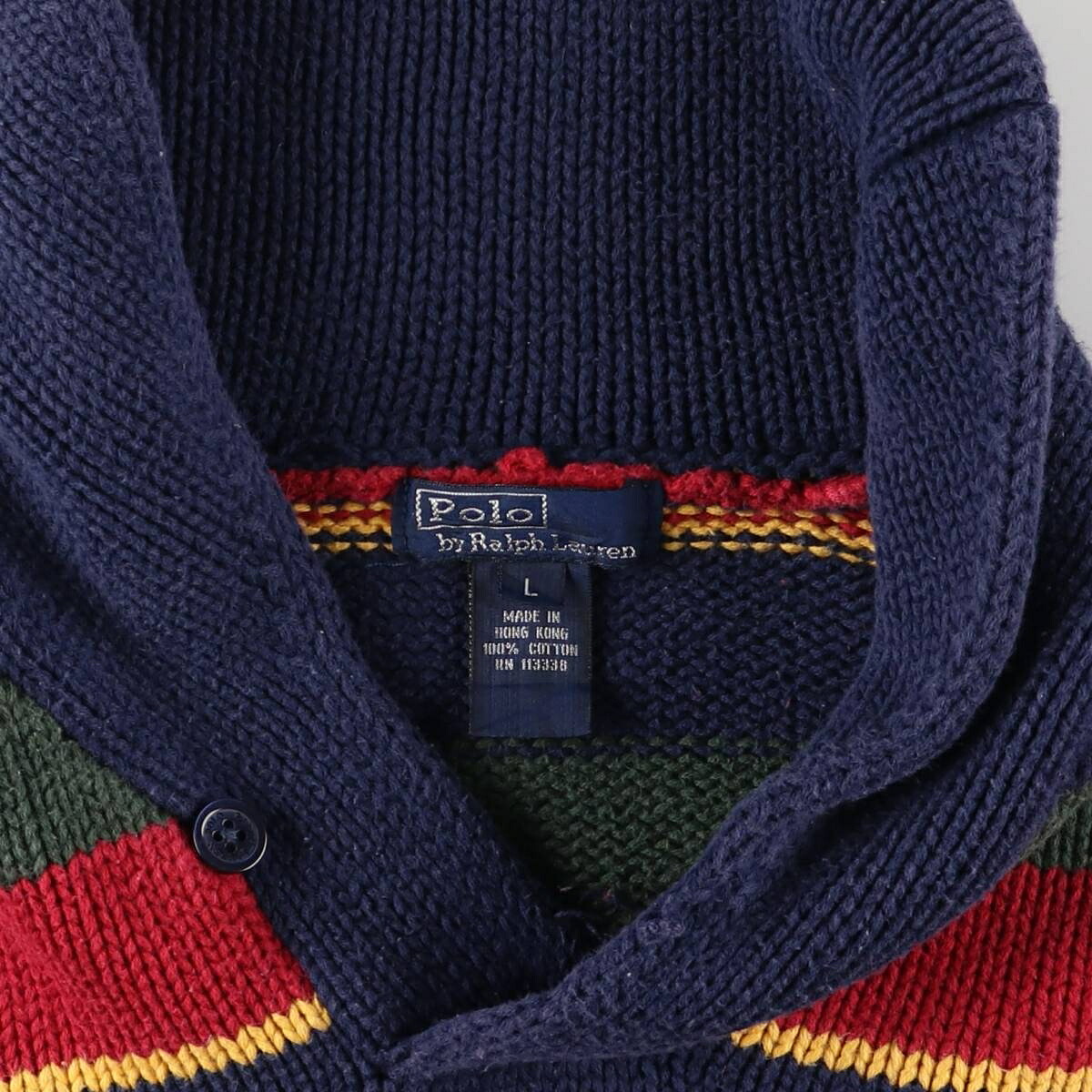 Ralph Lauren/ラルフローレン POLO by Ralph Lauren コットンニットハーフボタンセーター