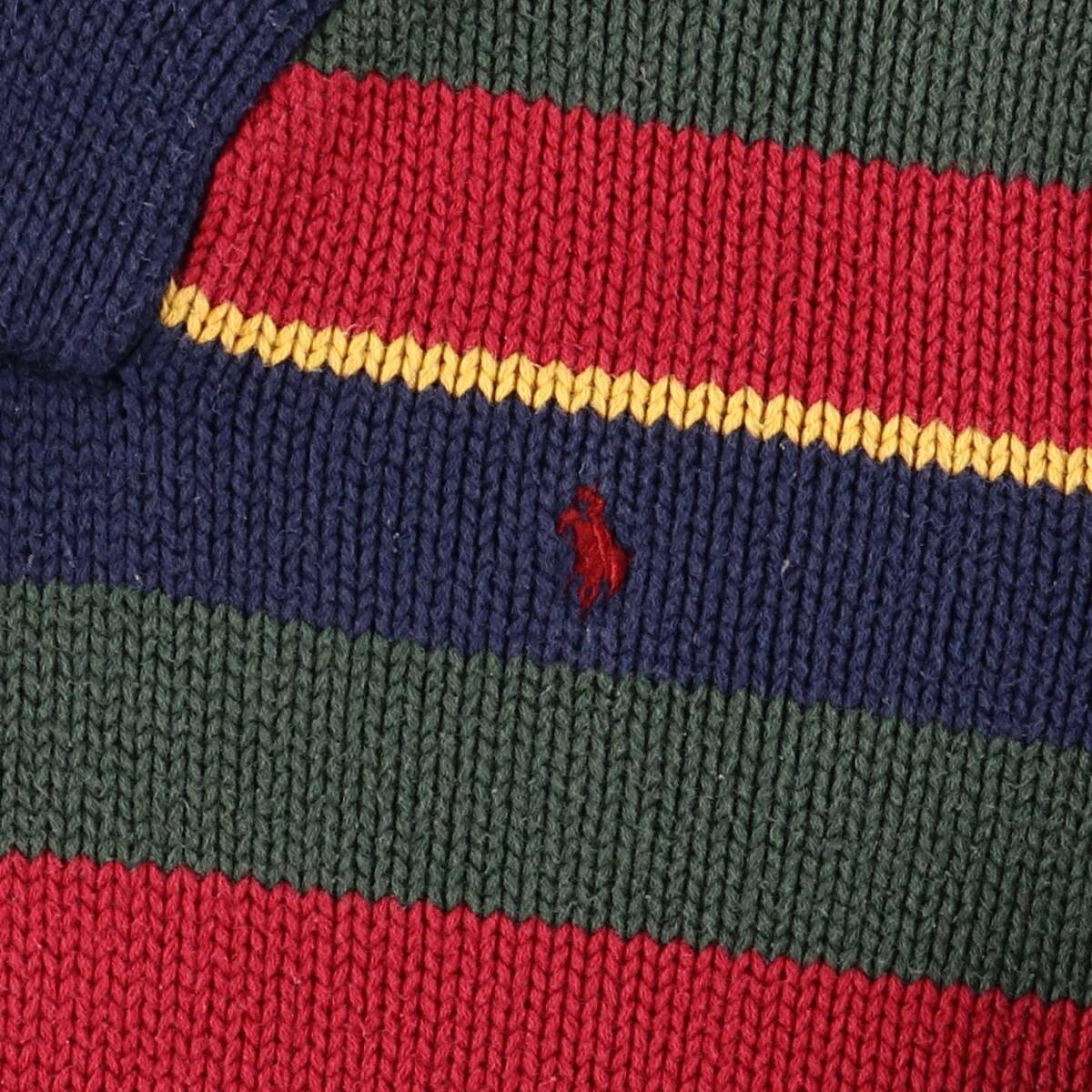 Ralph Lauren/ラルフローレン POLO by Ralph Lauren コットンニットハーフボタンセーター