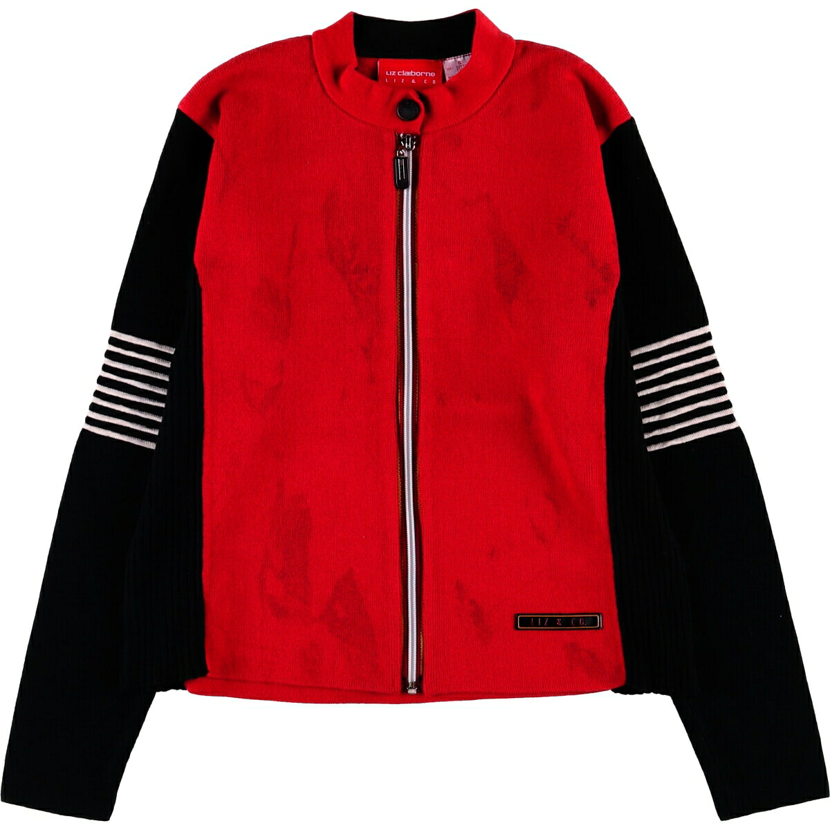 Liz Claiborne/リズクレイボーン LIZ＆CO フルジップニットセーター