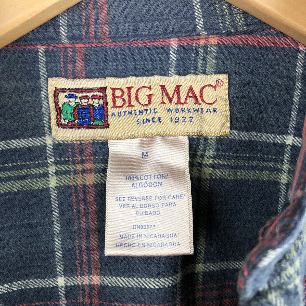 古着 90～00年代 ビッグマック BIG MAC 長袖 ライトネルチェックシャツ メンズM相当 厚手 ヴィンテージ /eaa597085 【中古】 【251220】 【CF2512】 【SS2606_10】