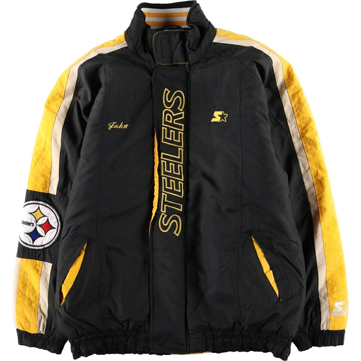 Starter/スターター NFL PITTSBURGH  STEELERS ピッツバーグスティーラーズ 中綿ジャケット パファージャケット