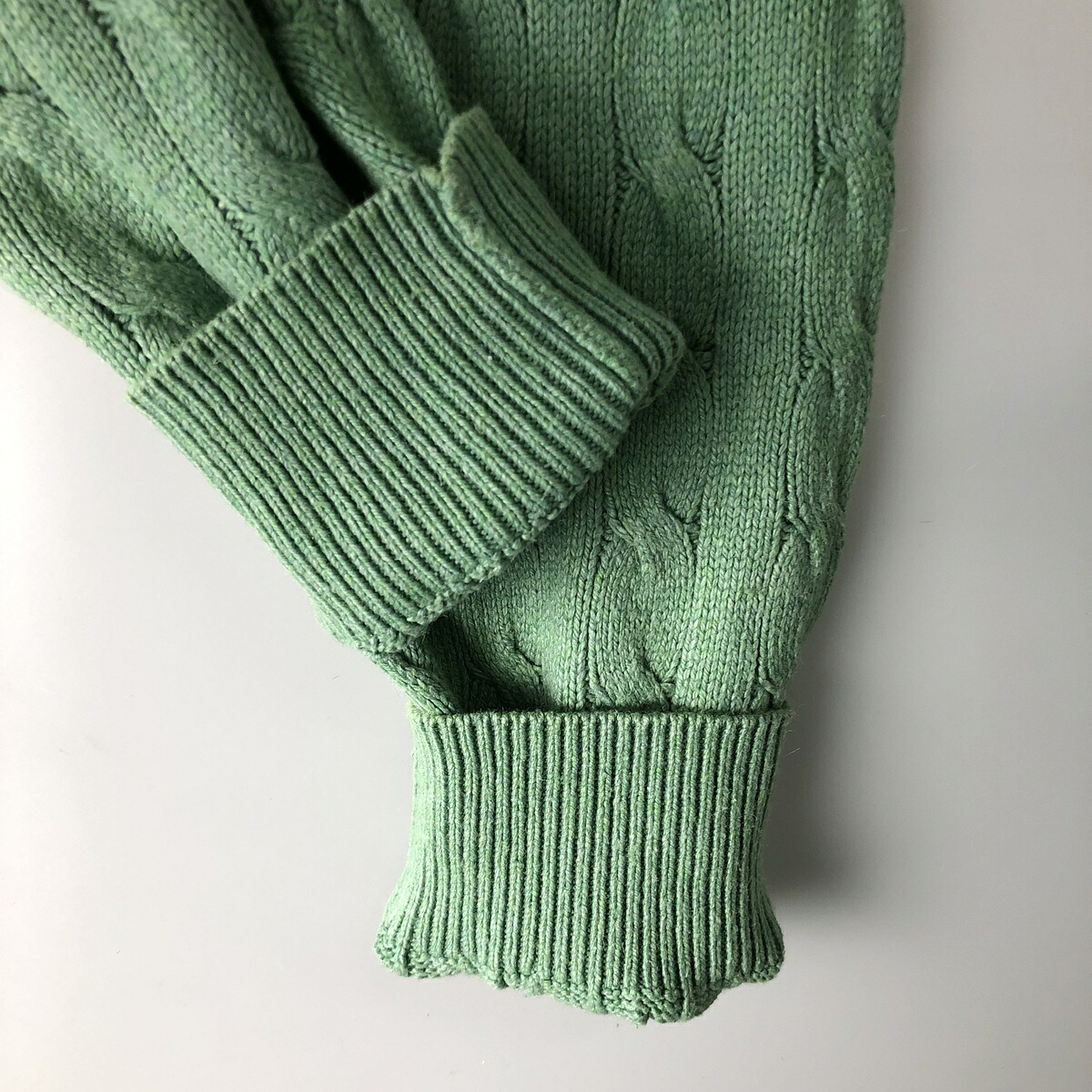 古着 ラルフローレン Ralph Lauren POLO RALPH LAUREN ケーブル編み シルクニットハーフジップセーター メンズL相当 /eaa598793 【中古】 【251227】 【NH-2508】 【SS2609_30】