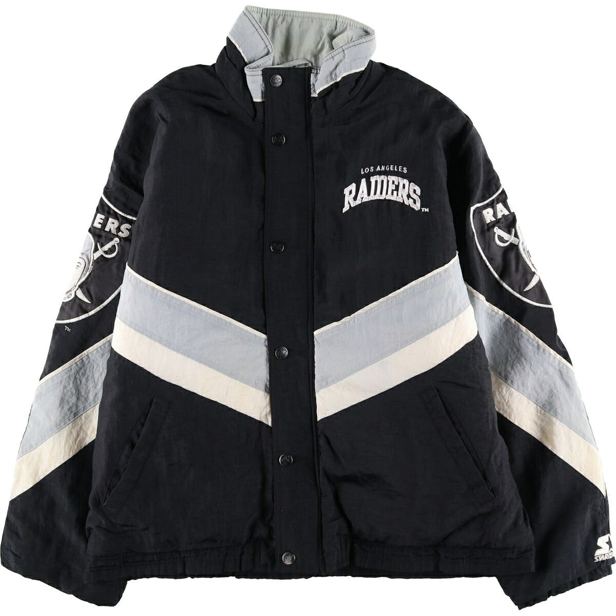 Starter/スターター NFL LOS ANGELS RAIDERS ロサンゼルスレイダーズ 中綿ジャケット パファージャケット